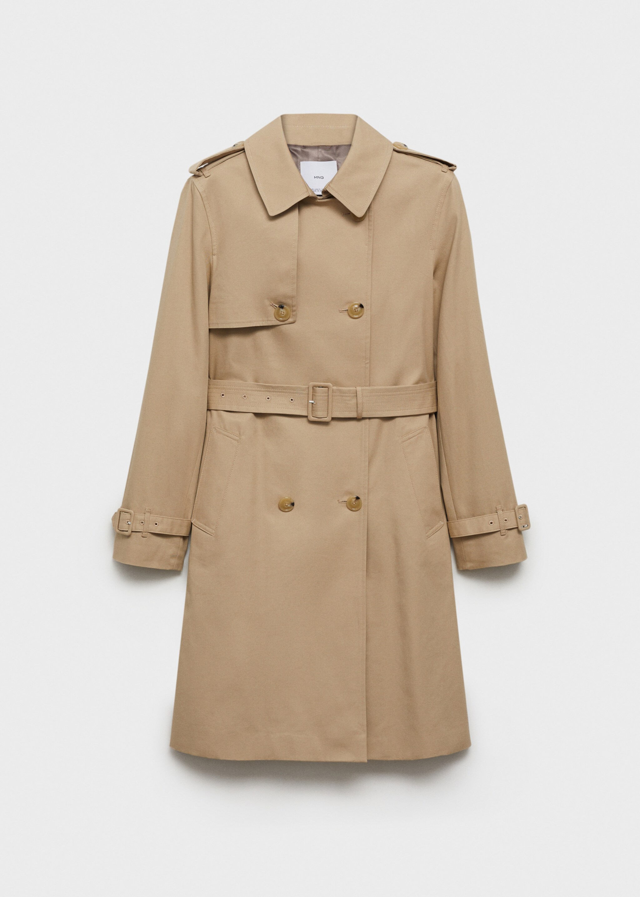 Classic trench coat with belt - Article without model, Beige. Ref: 87064062-00.