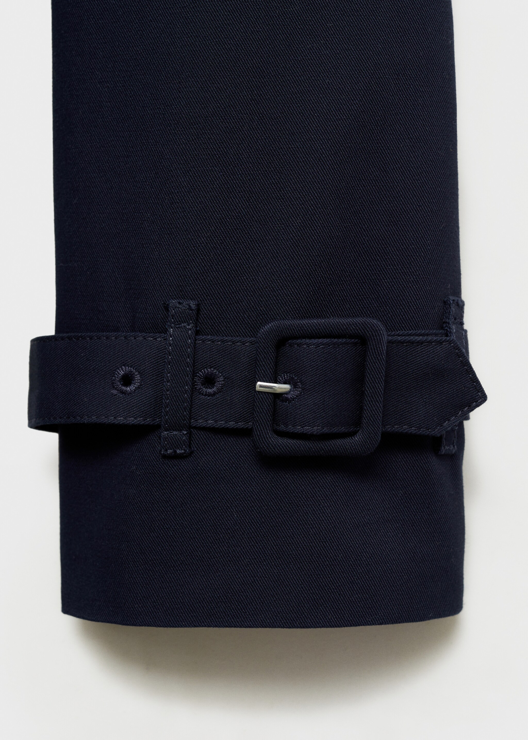 Classic trench coat with belt - Details of the article 0, Dark Navy. Ref: 87064062-00.
