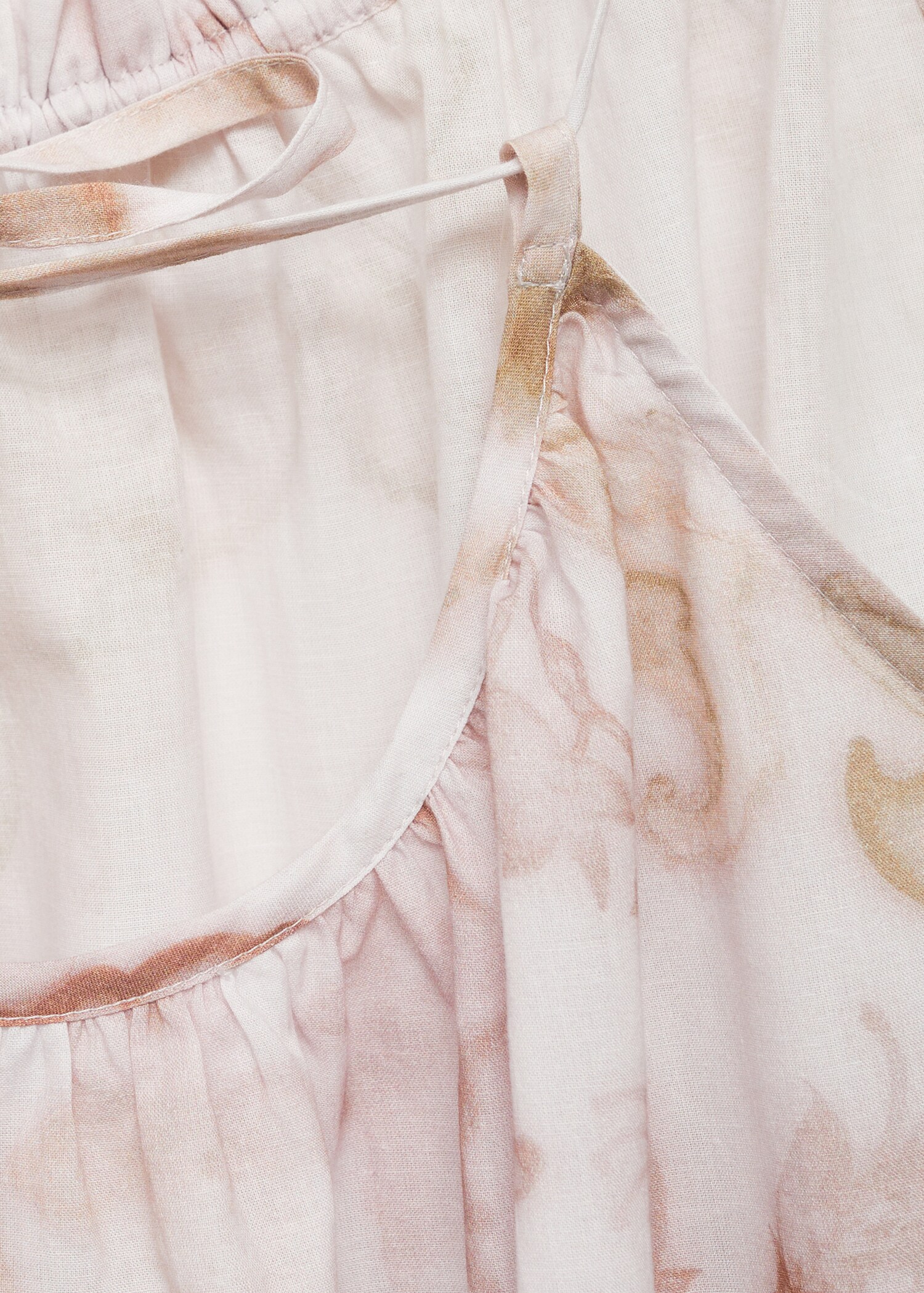 Floral print cotton nightdress - Details of the article 0