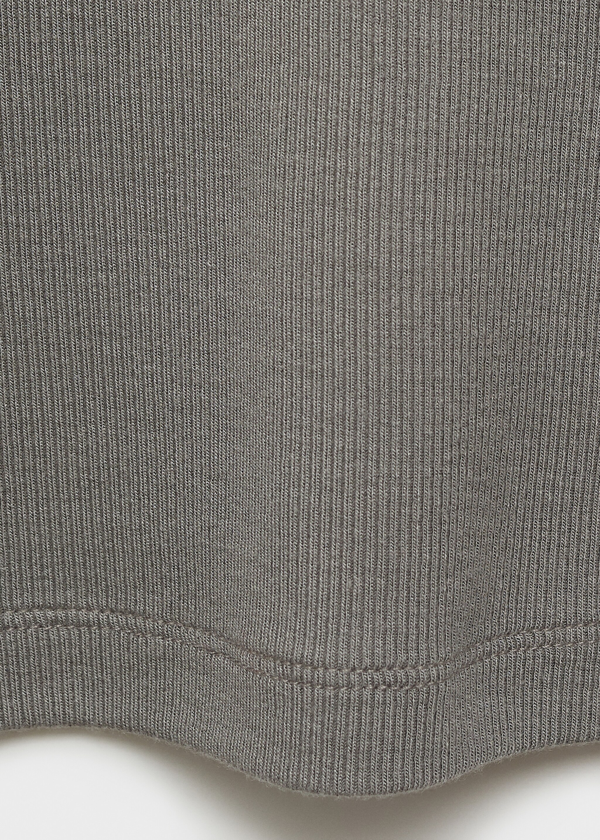 Short-sleeved fitted t-shirt - Details of the article 0, Light/Pastel Brown. Ref: 87064078-00.