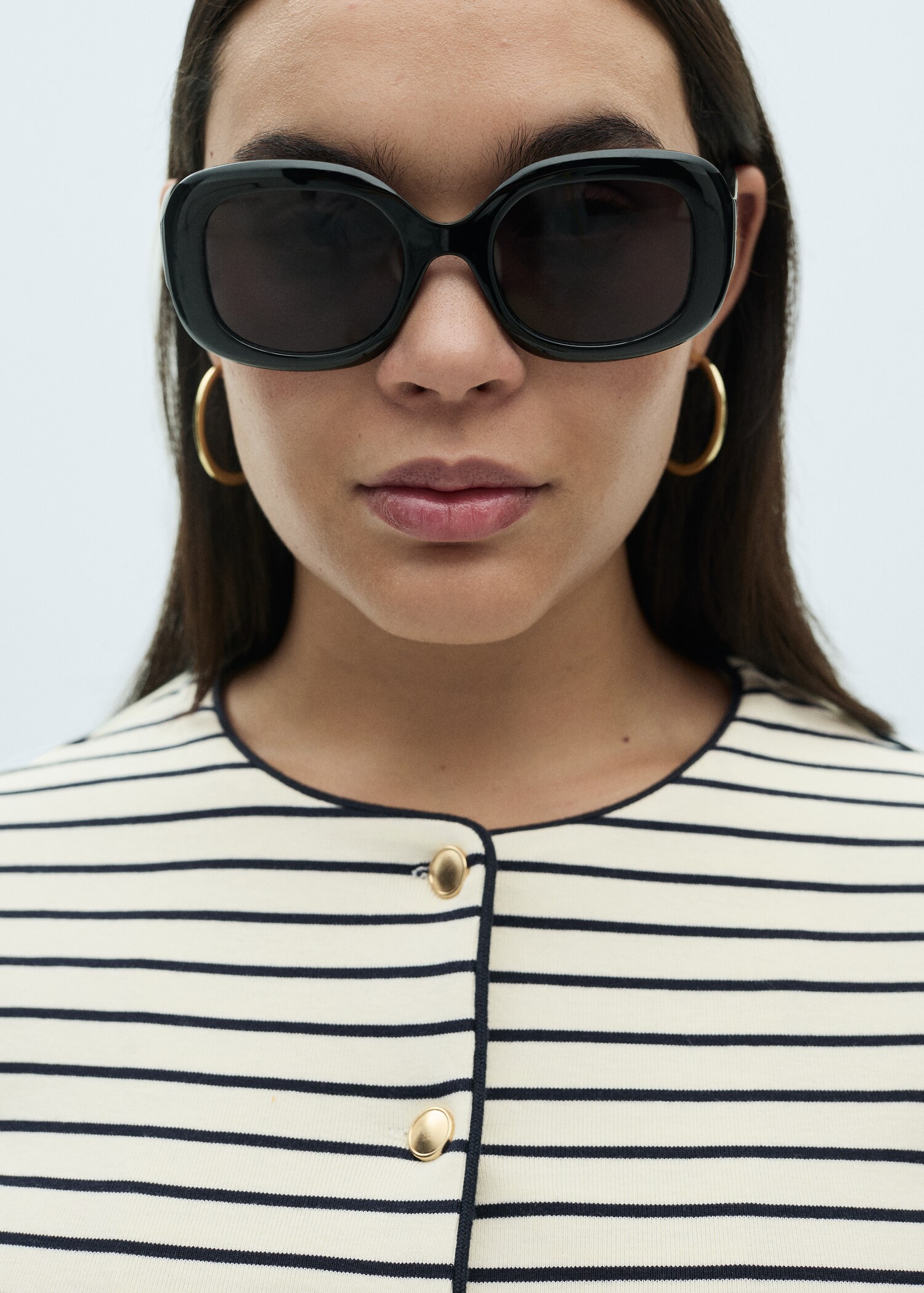 Stripped knit cardigan - Details of the article 4