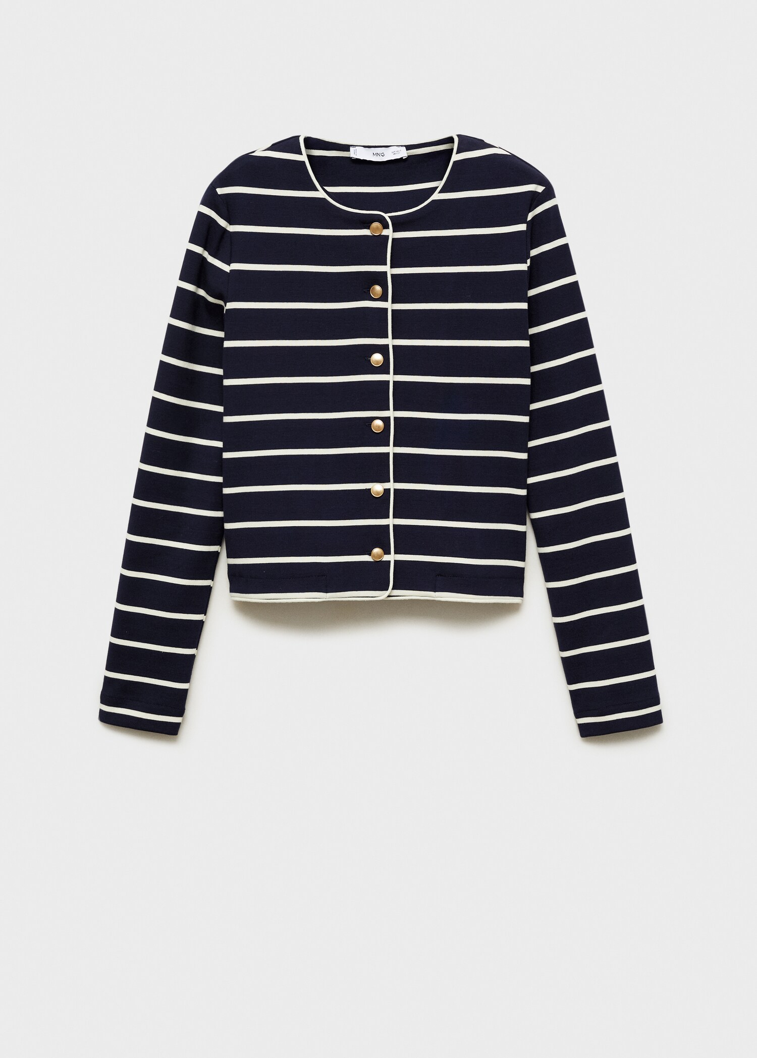 Stripped knit cardigan - Article without model