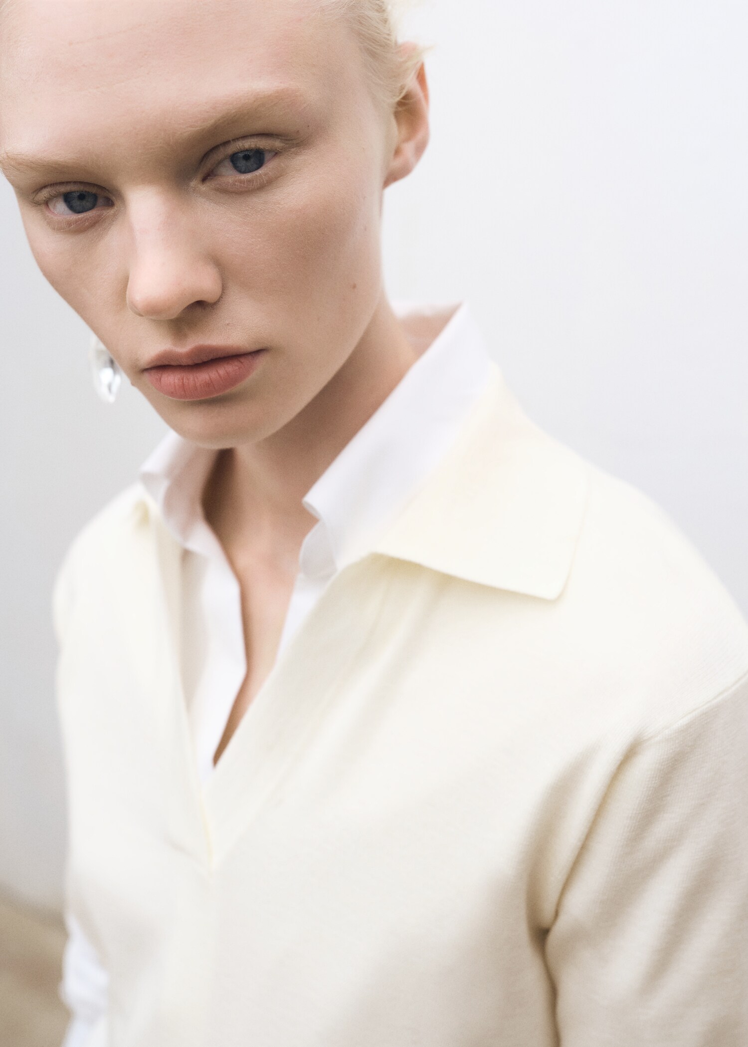 Wool-blend polo-neck sweater - Details of the article 1