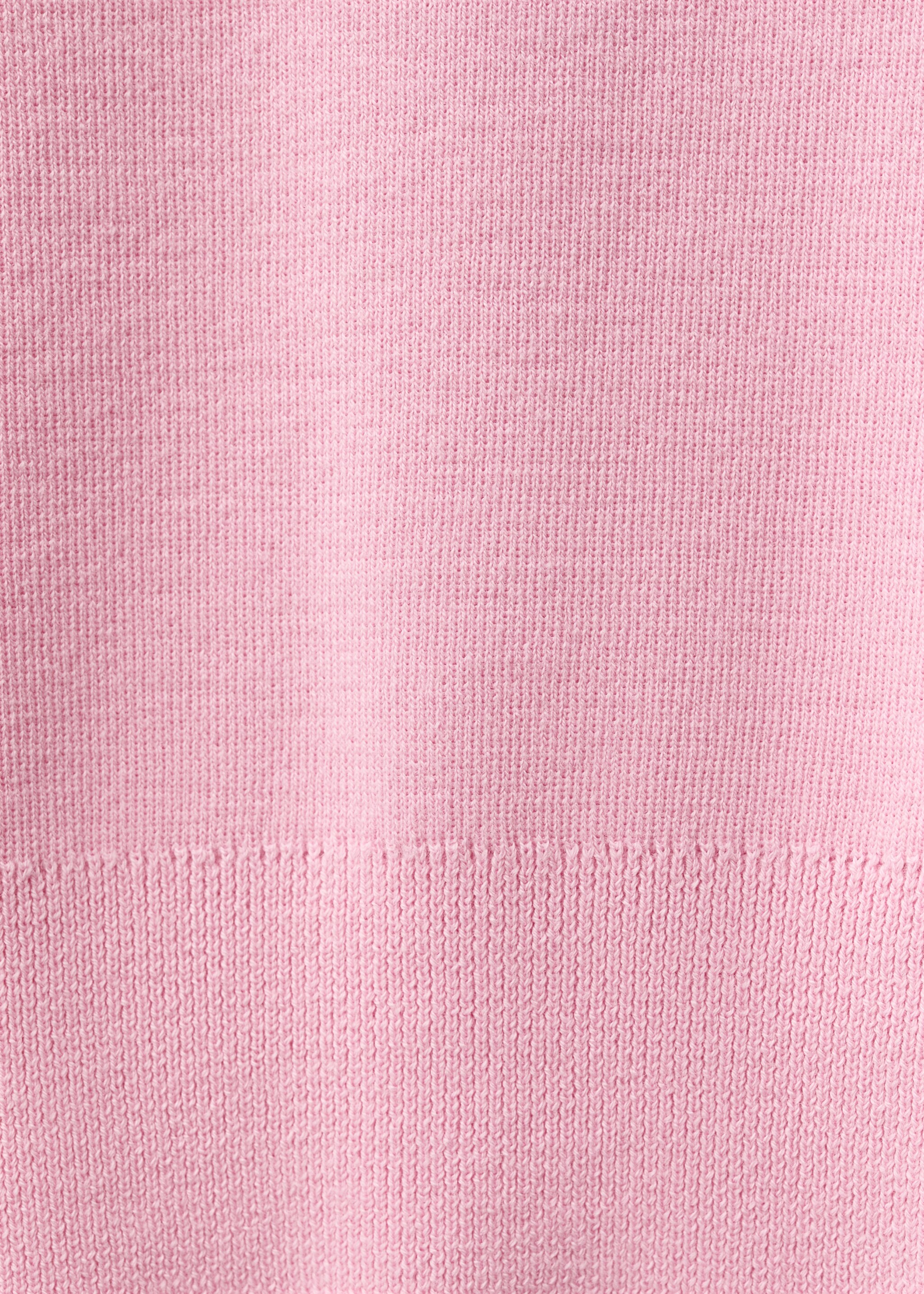 Wool-blend polo-neck sweater - Details of the article 0, Pink. Ref: 87064088-00.