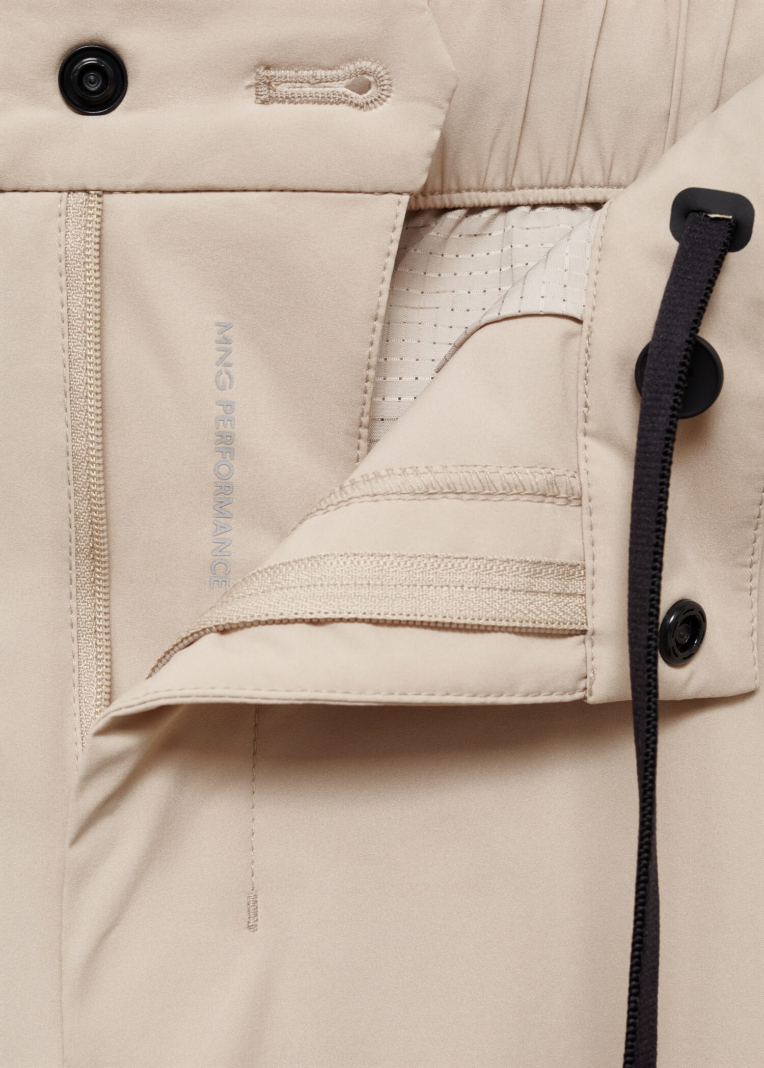 Slim Fit-Hose aus Comfort-Stretch-Gewebe mit Kordel - Detail des Artikels 8