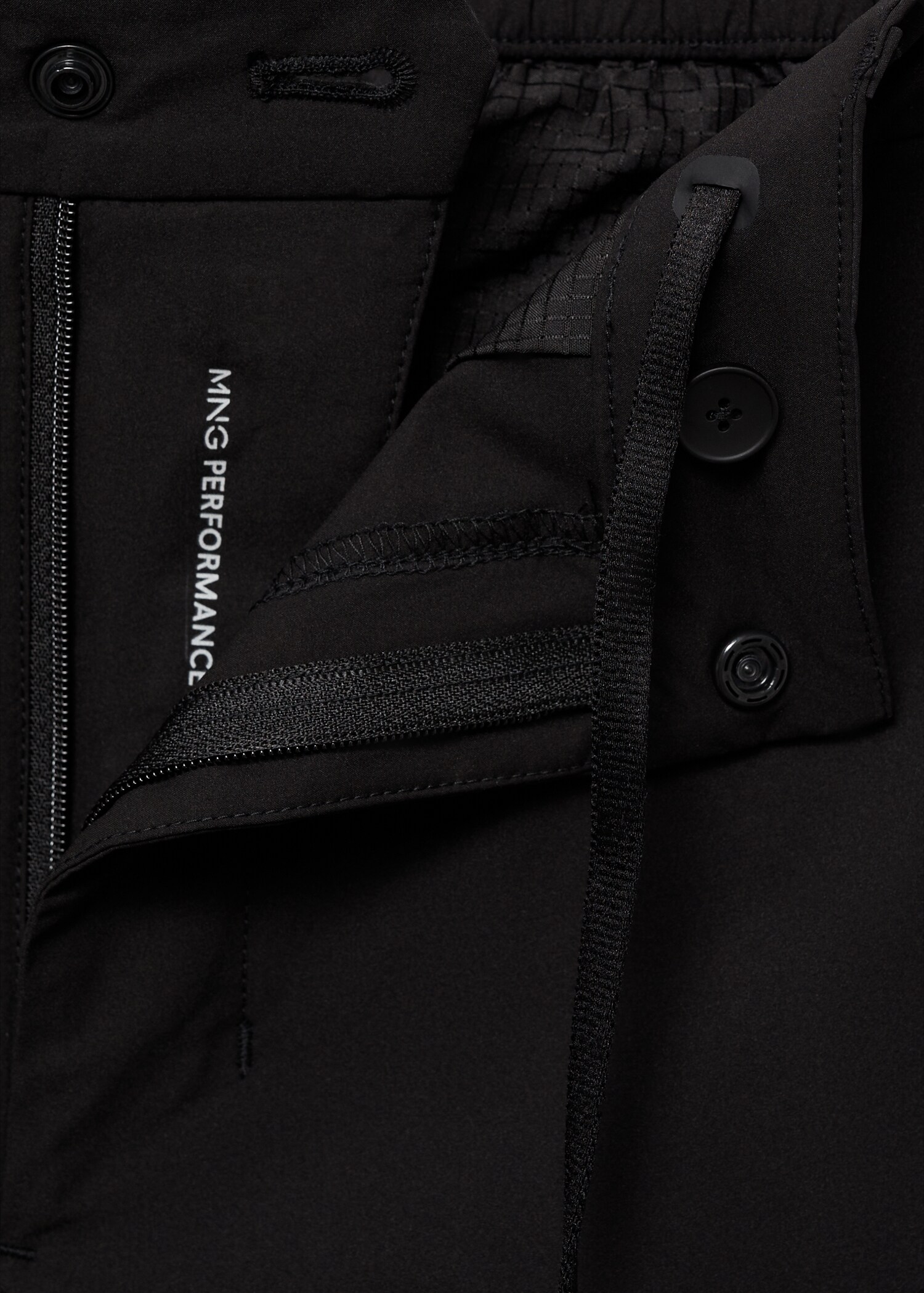 Slim Fit-Hose aus Comfort-Stretch-Gewebe mit Kordel - Detail des Artikels 8