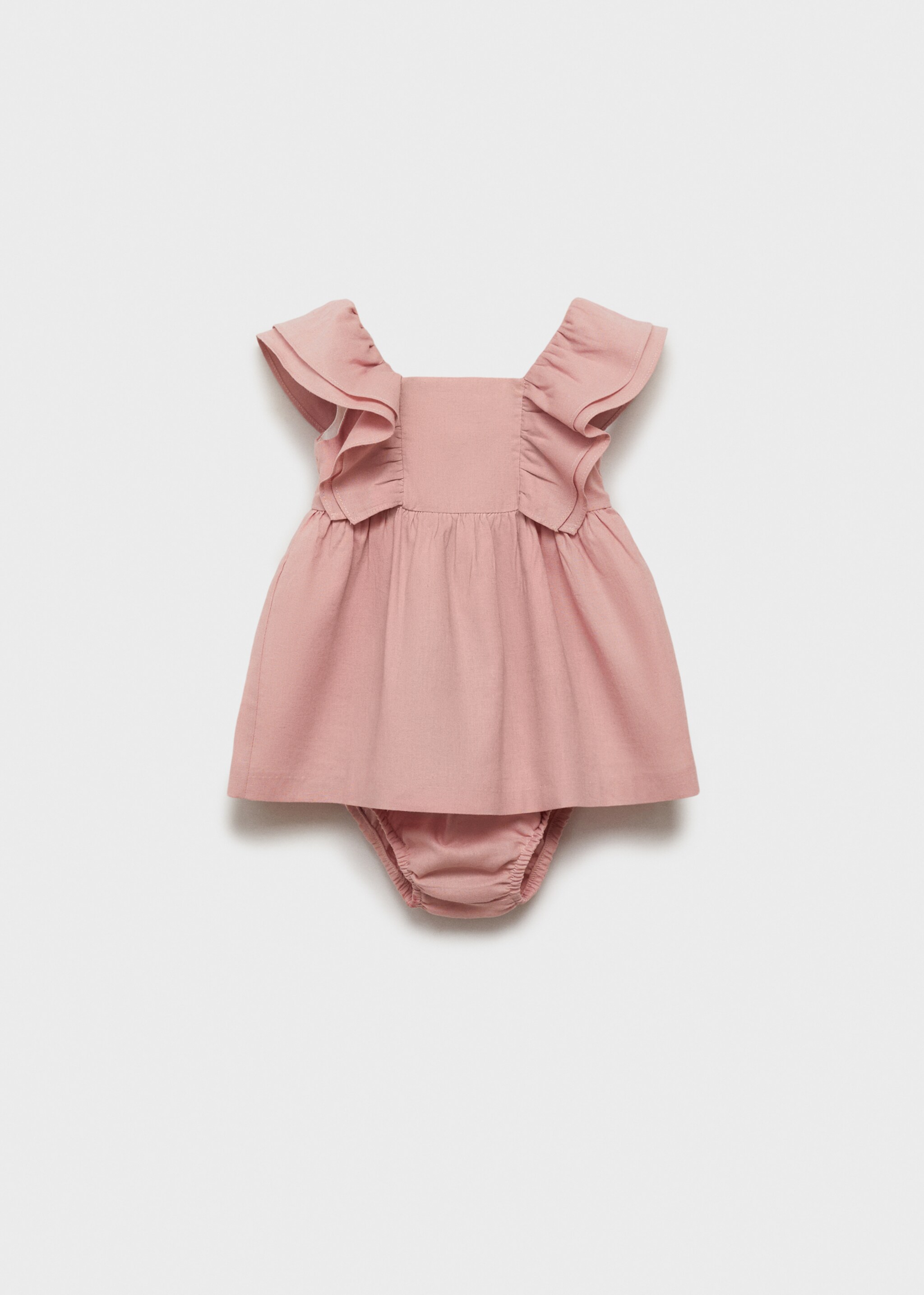 Linen dress and nappy cover - Article without model, Pink. Ref: 87064396-00.