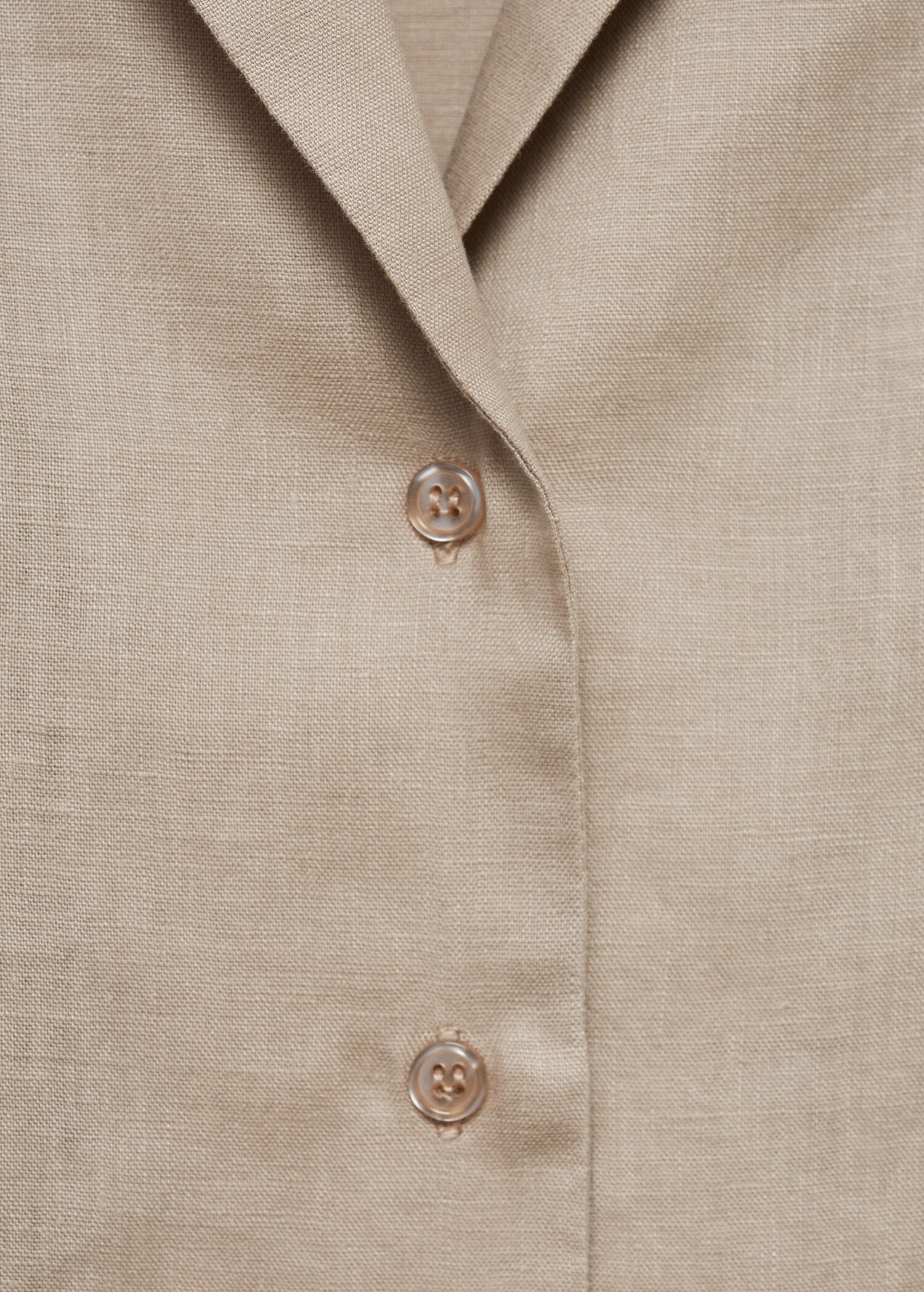Linen-blend shirt - Details of the article 0