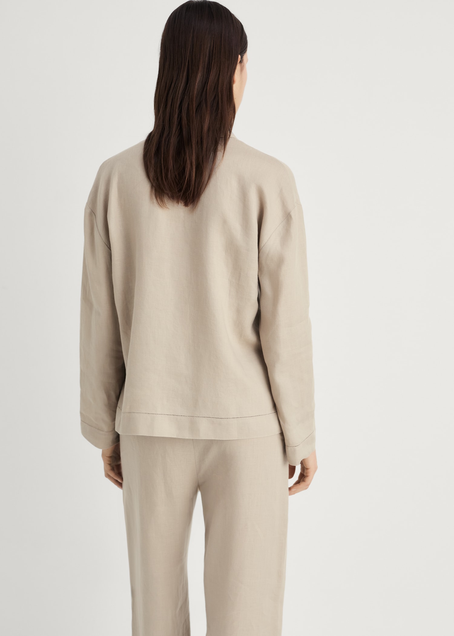 Linen-blend shirt - Reverse of the article