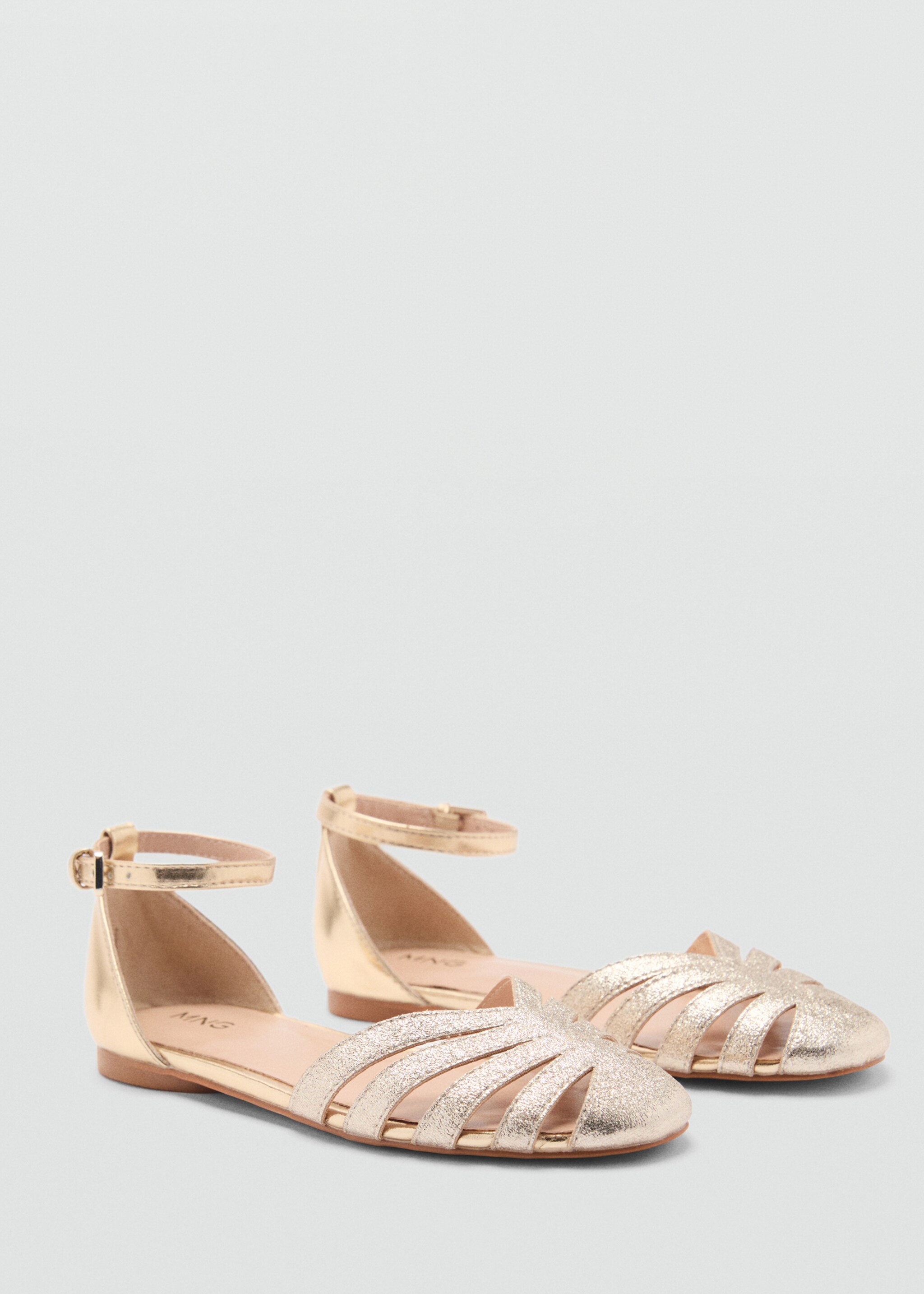 Strips sandals - Medium plane, Gold. Ref: 87064404-00.
