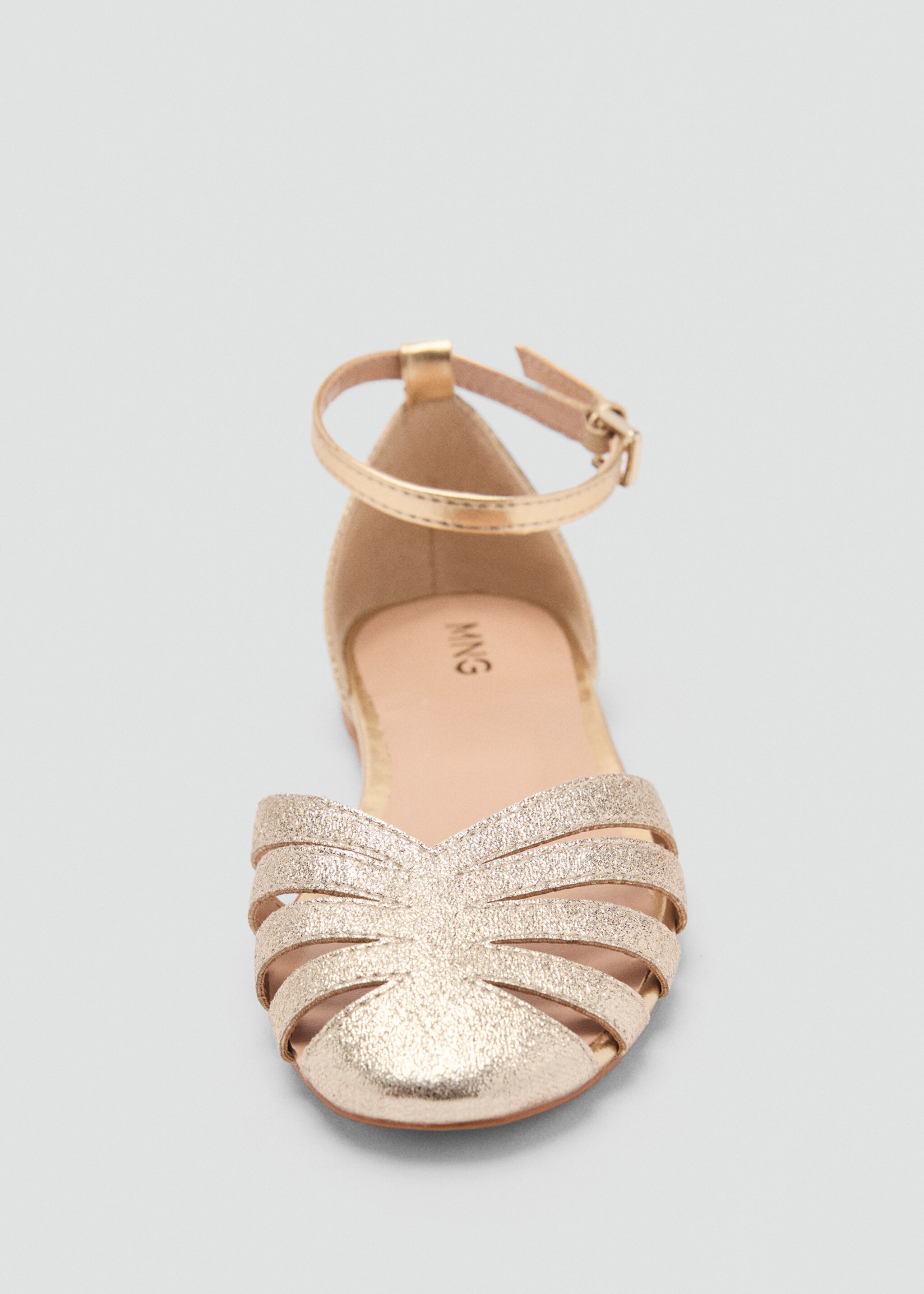 Strips sandals - Details of the article 2, Gold. Ref: 87064404-00.