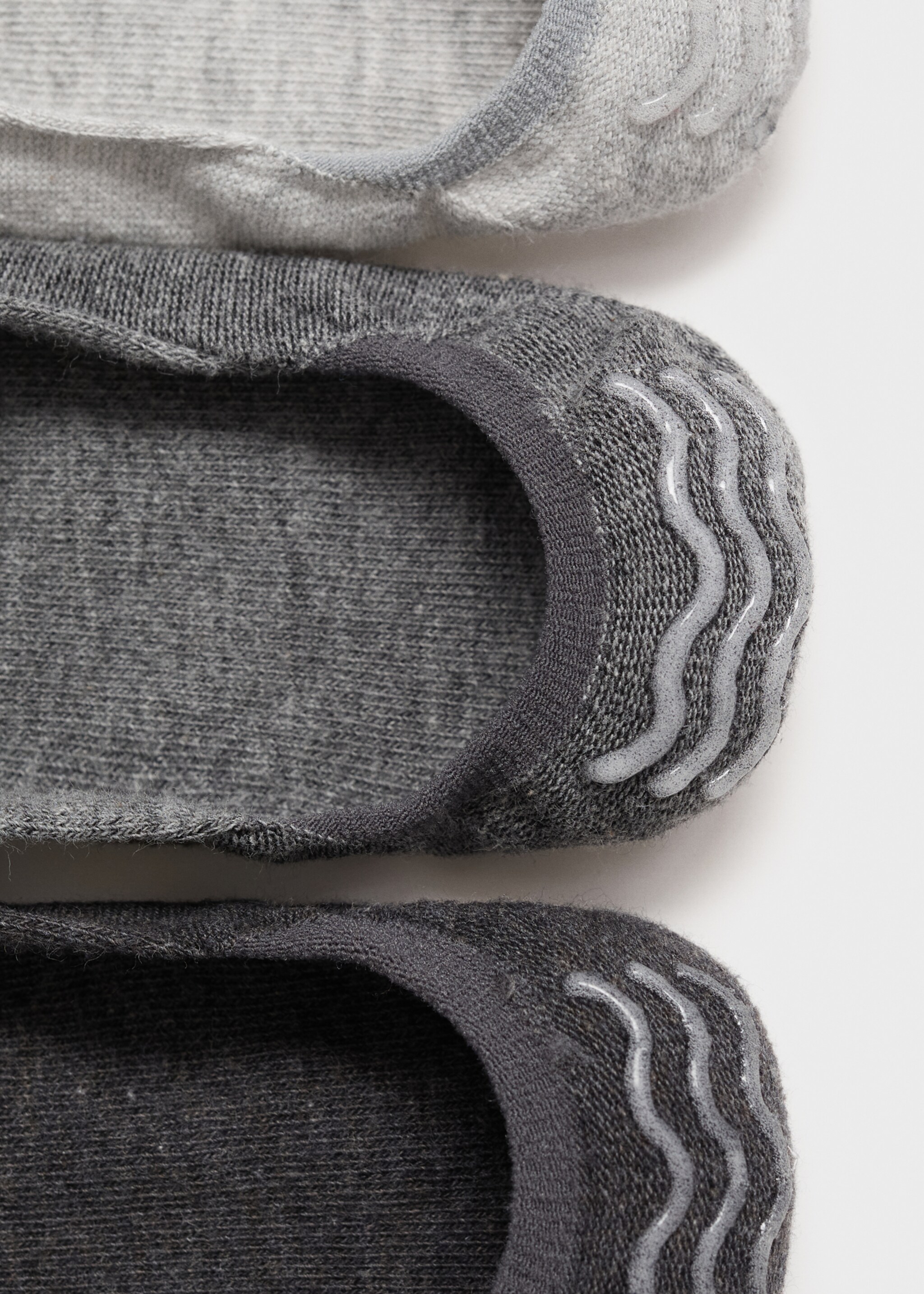 Pack of 3 ankle socks - Details of the article 8, Grey. Ref: 87064405-00.