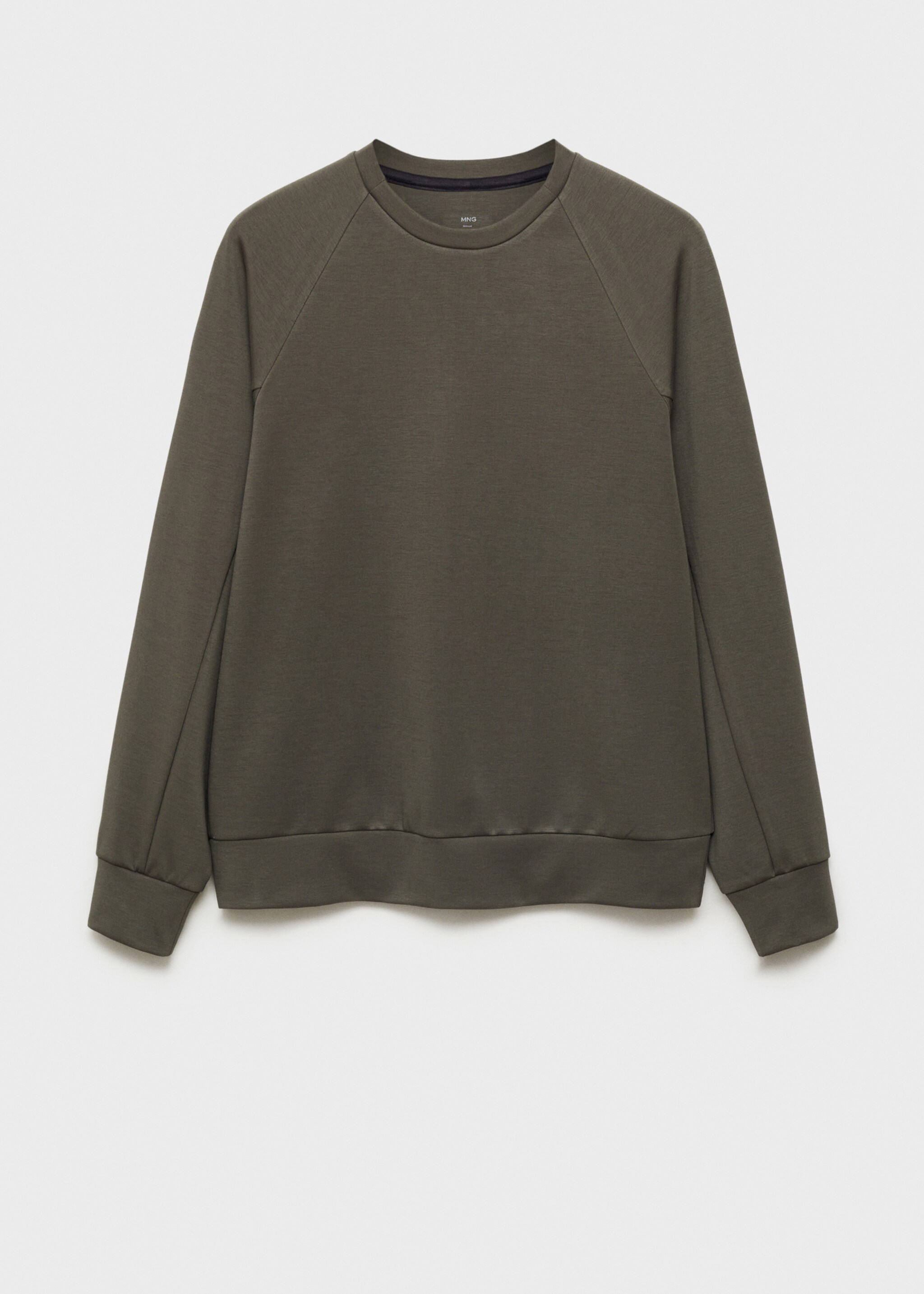 COOLMAX® crew neck sweatshirt - Article without model, Medium Green. Ref: 87064406-00.