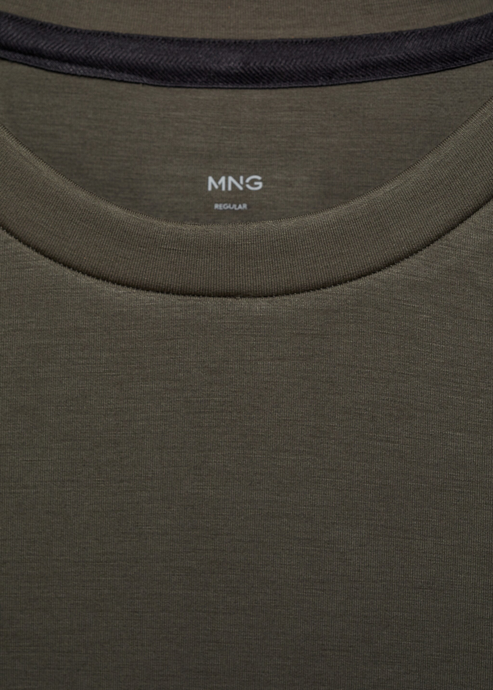 COOLMAX® crew neck sweatshirt - Details of the article 8, Medium Green. Ref: 87064406-00.