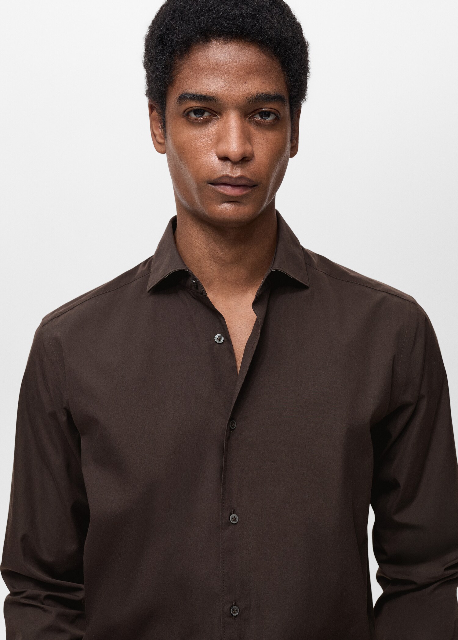 100% cotton regular-fit shirt - Details of the article 1