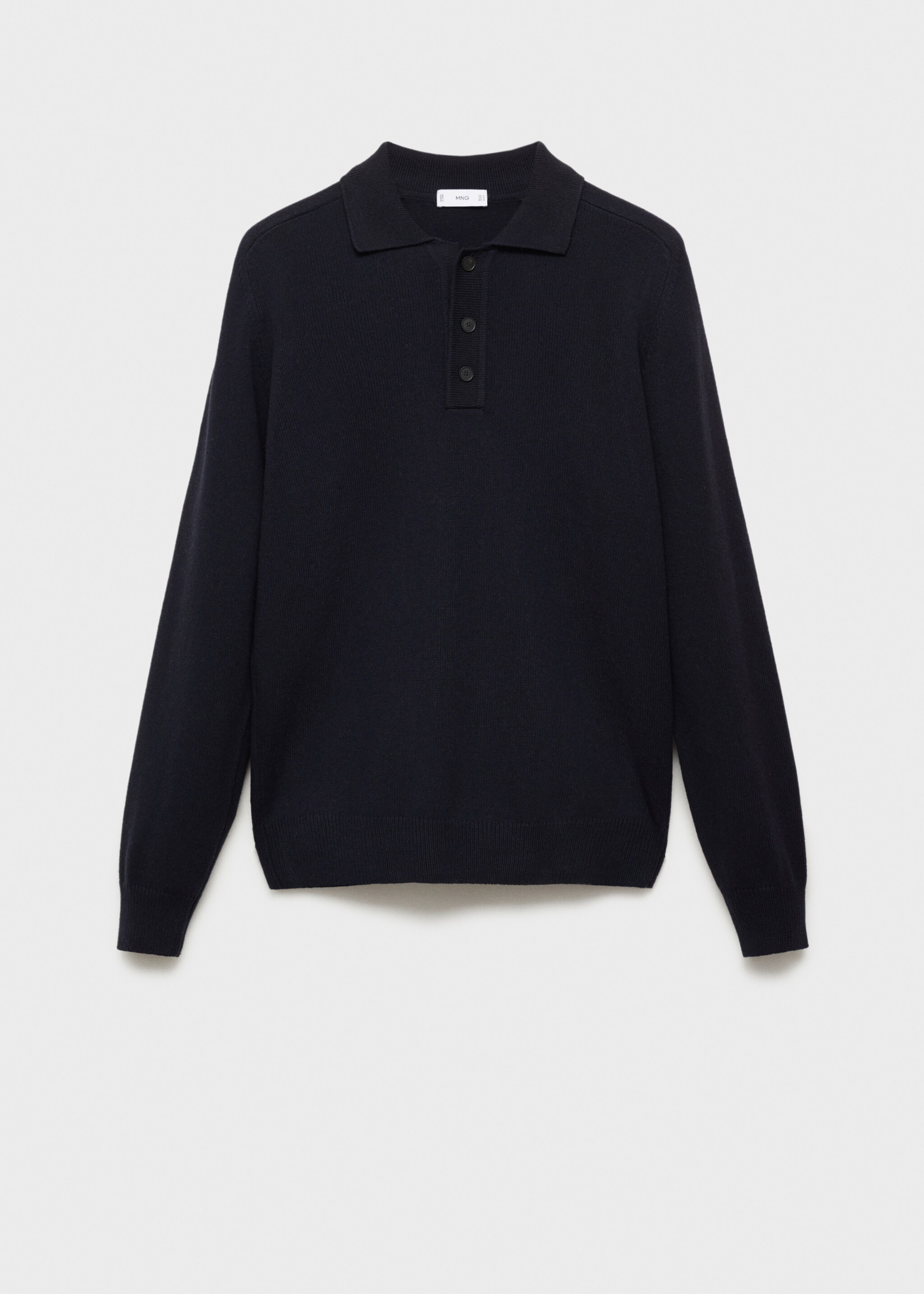 Polo maille coton - Article sans modèle, Bleu nuit. Ref: 87064410-00.