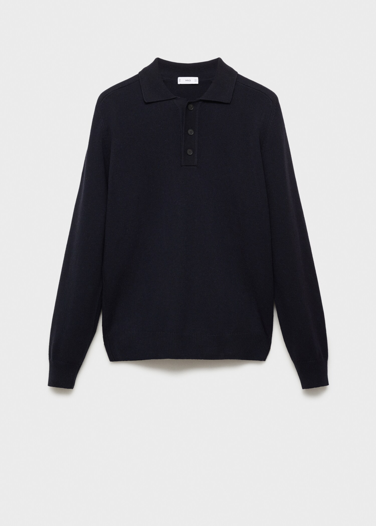 Cotton knitted polo shirt - Article without model