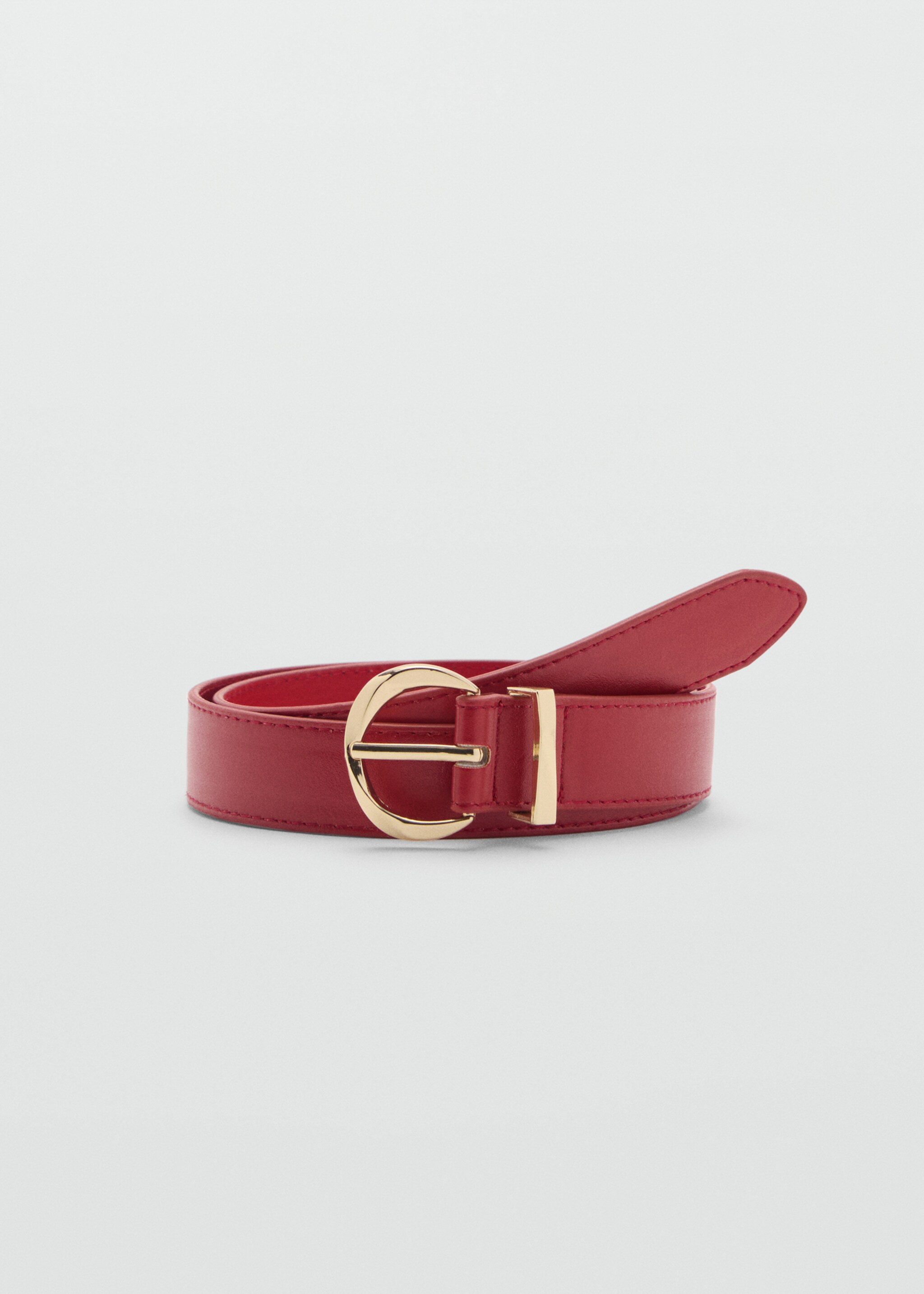 Oval buckle belt - Article without model, Red. Ref: 87064414-00.