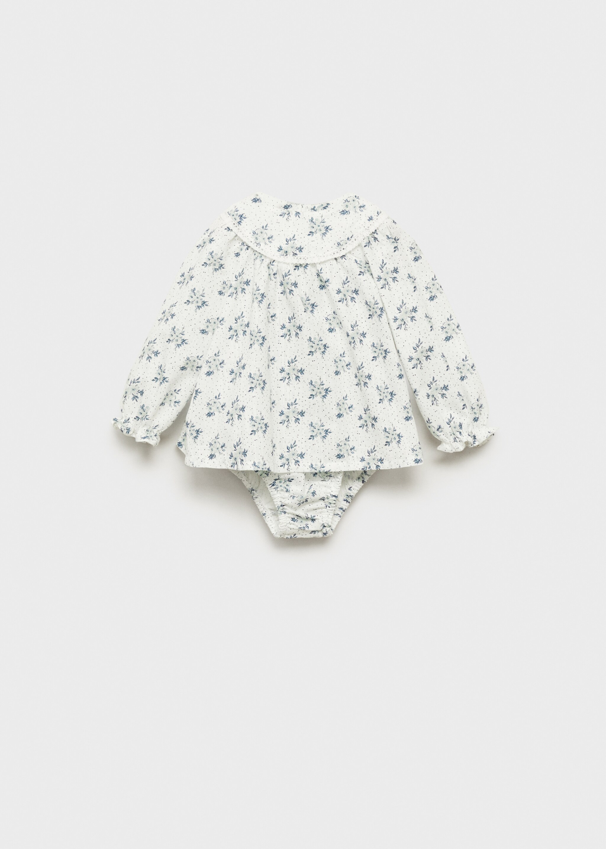 Printed dress and nappy cover - Article without model, Off White. Ref: 87064415-00.