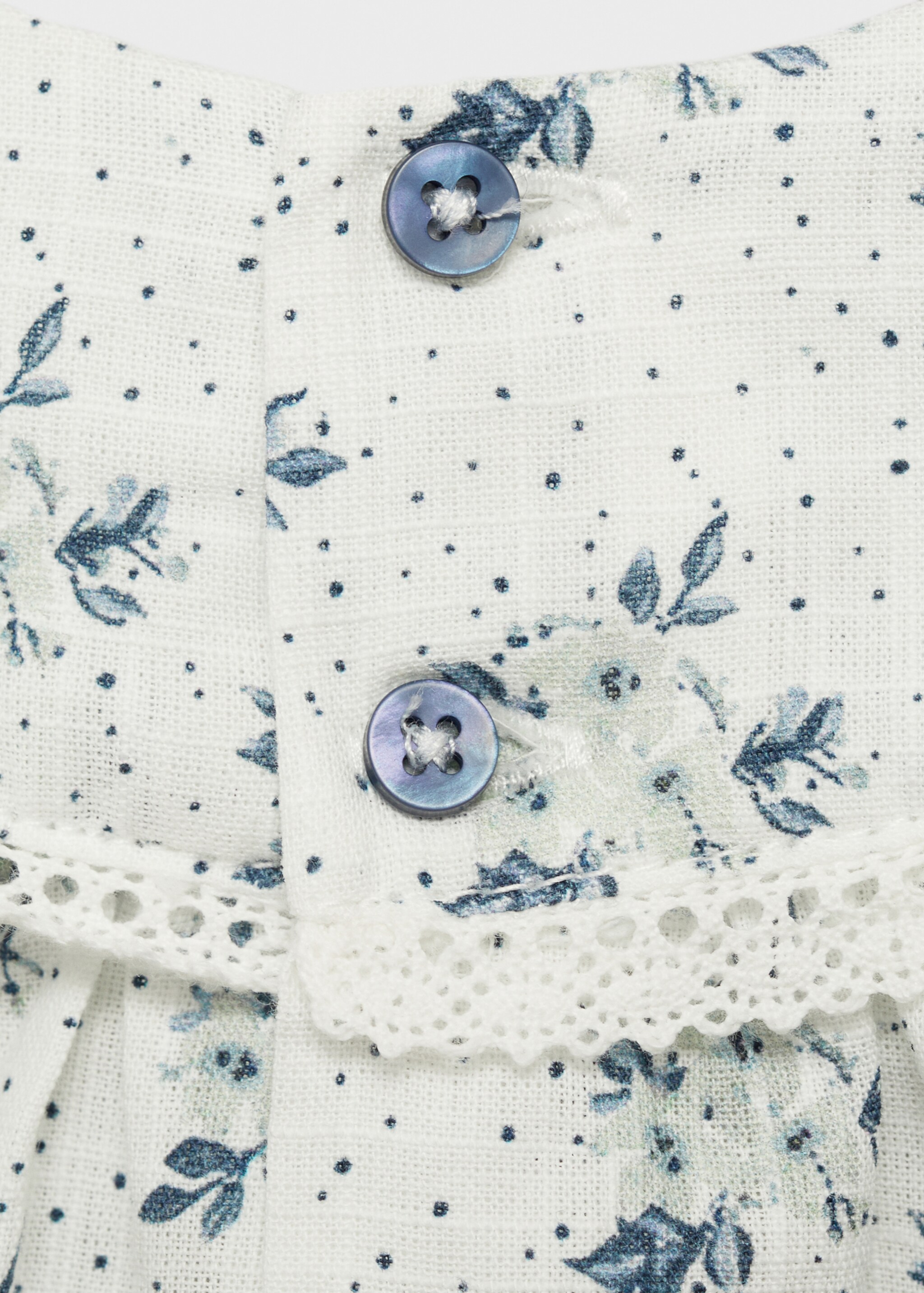 Printed dress and nappy cover - Details of the article 0, Off White. Ref: 87064415-00.