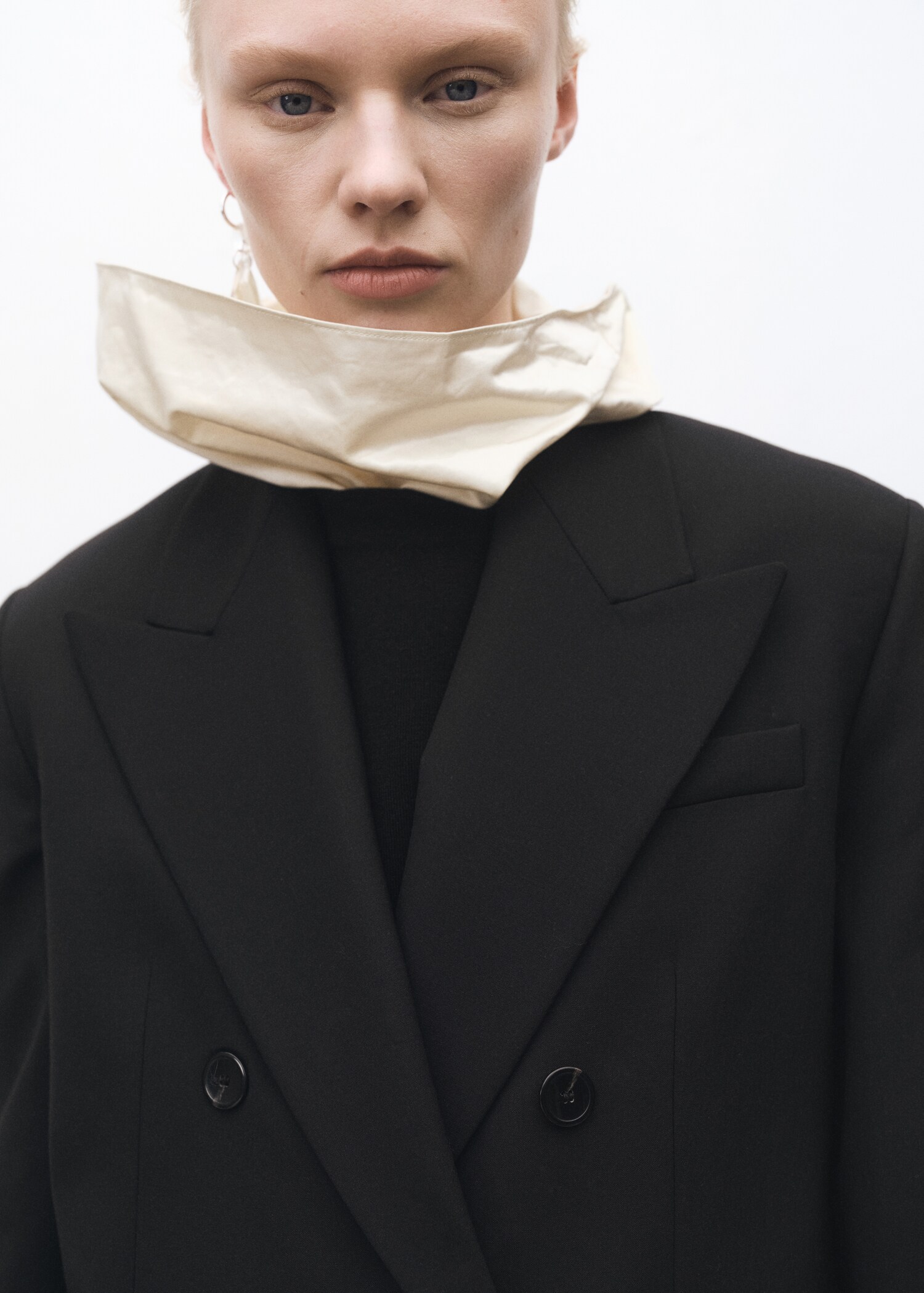 Wool-blend suit blazer - Details of the article 1