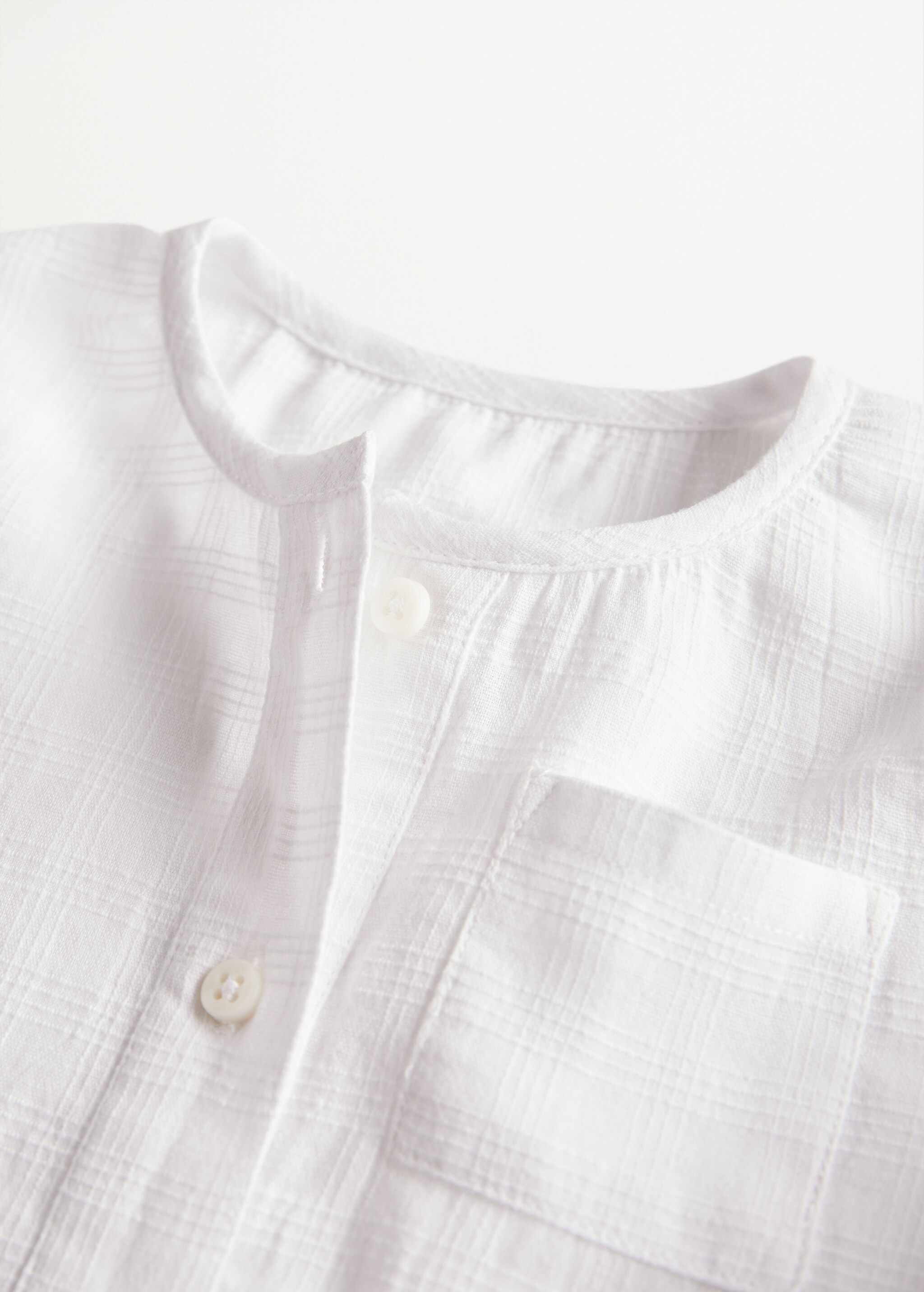 Camisa algodón cuadros textura - Detalle del artículo 8