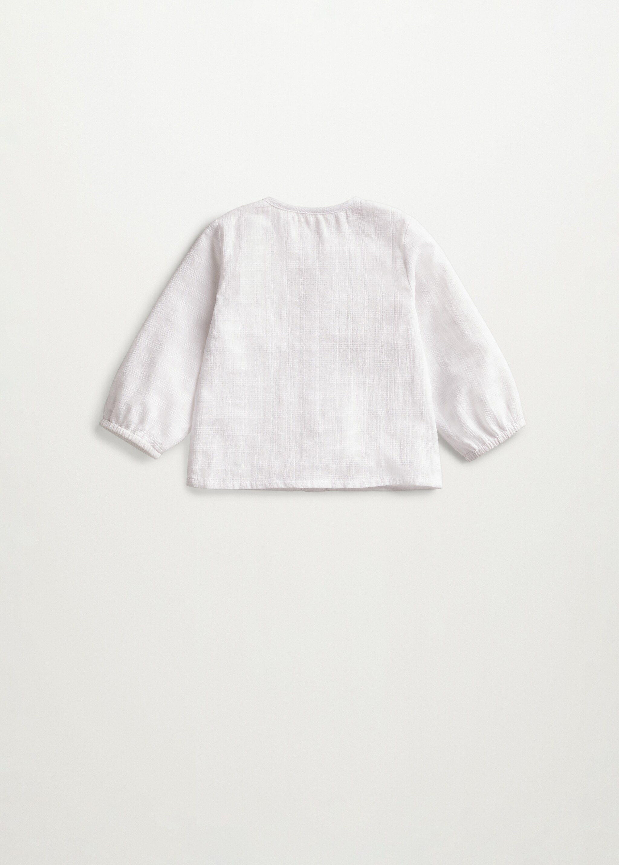 Camisa algodón cuadros textura - Reverso del artículo