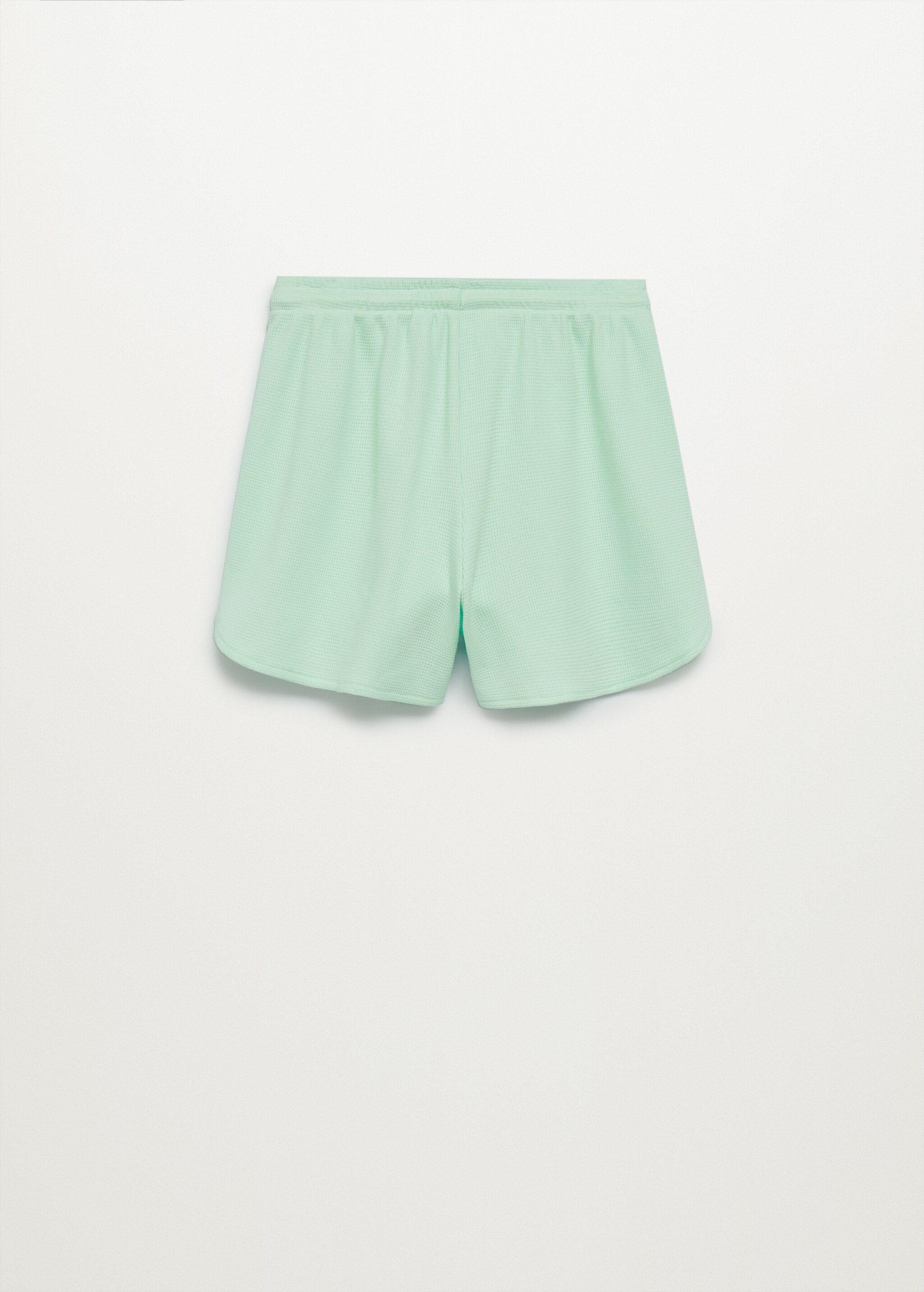 Knitted organic cotton shorts - Reverse of the article