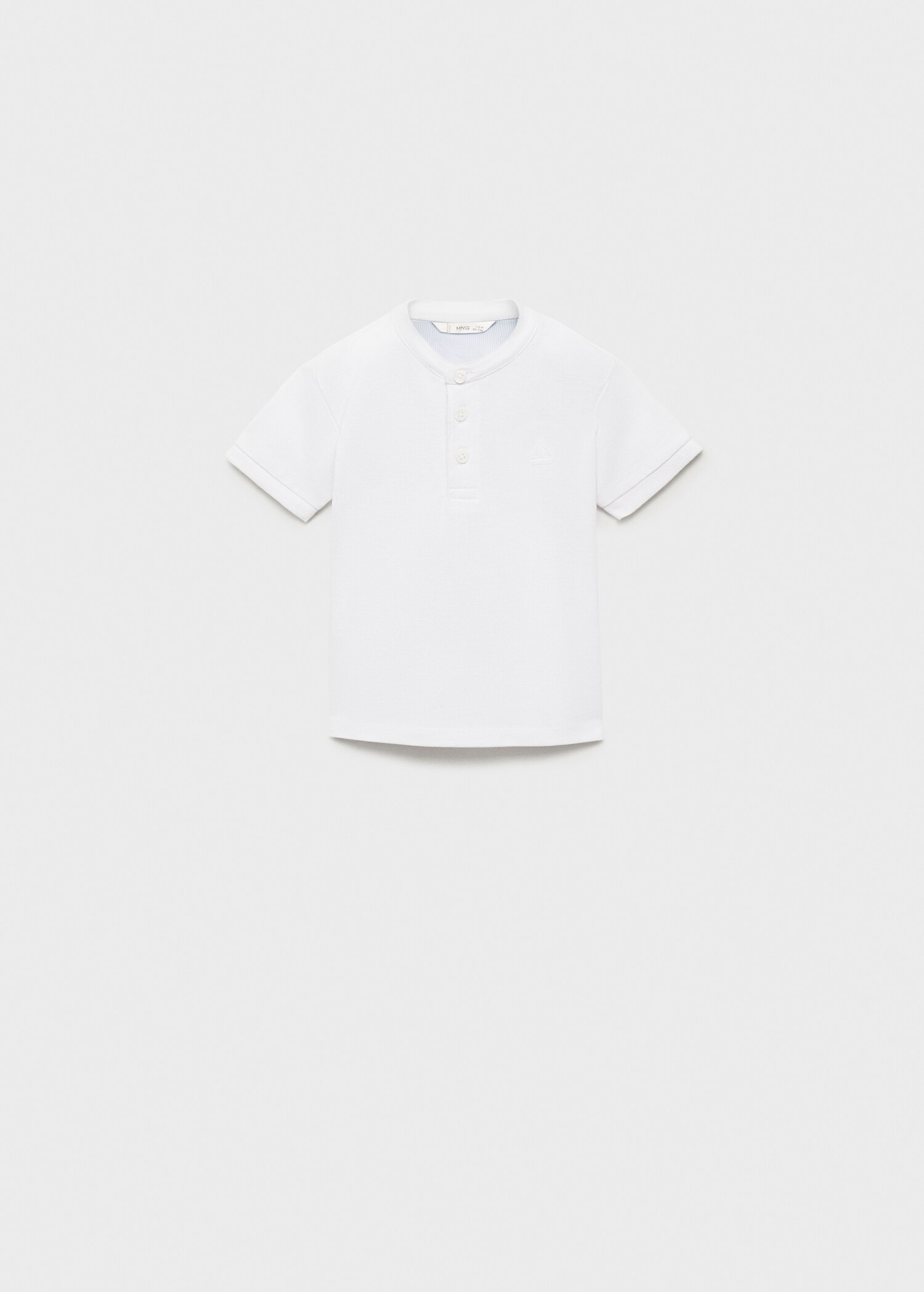 Katoenen poloshirt met maokraag - Artikel zonder model