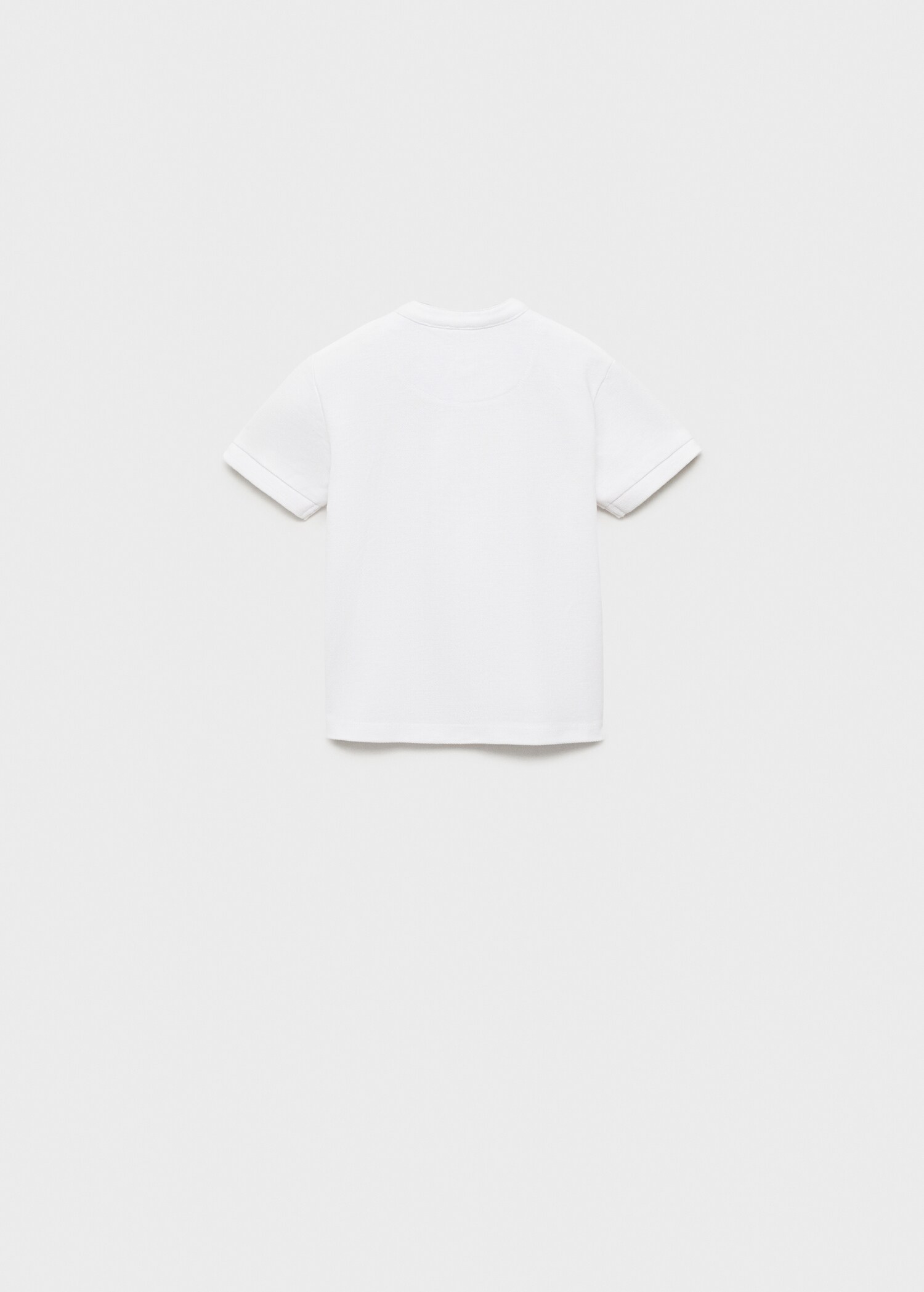 Katoenen poloshirt met maokraag - Achterkant van het artikel