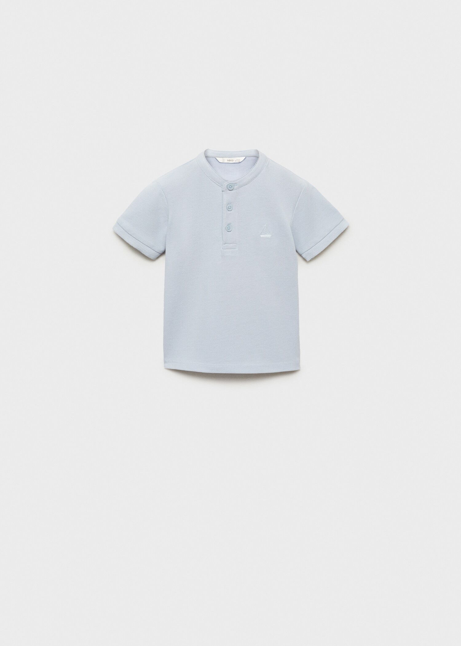 Katoenen poloshirt met maokraag - Artikel zonder model