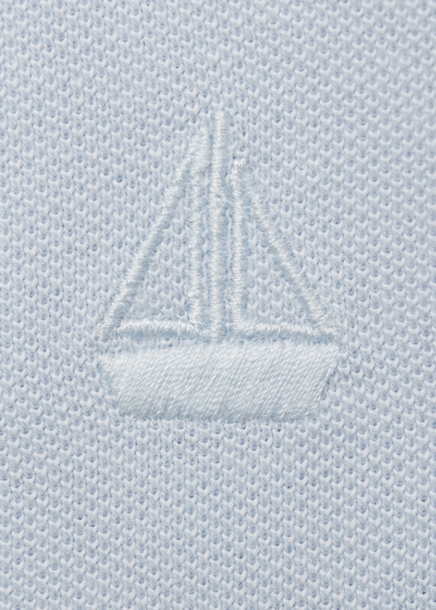 Katoenen poloshirt met maokraag - Detail van het artikel 0