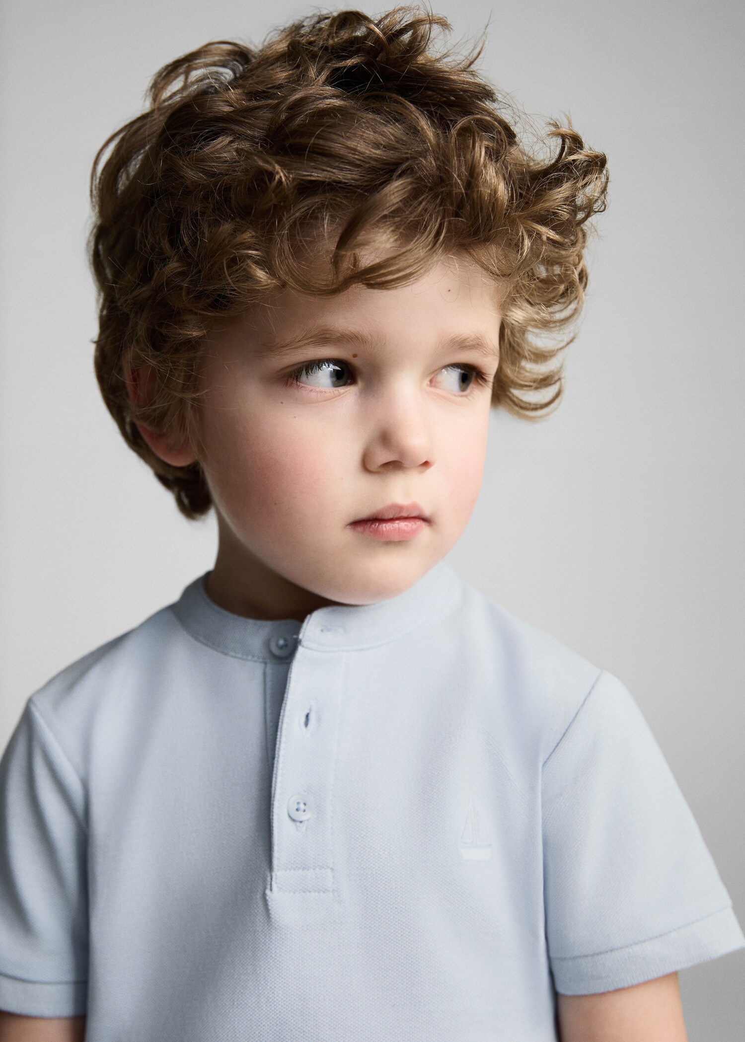 Katoenen poloshirt met maokraag - Detail van het artikel 1