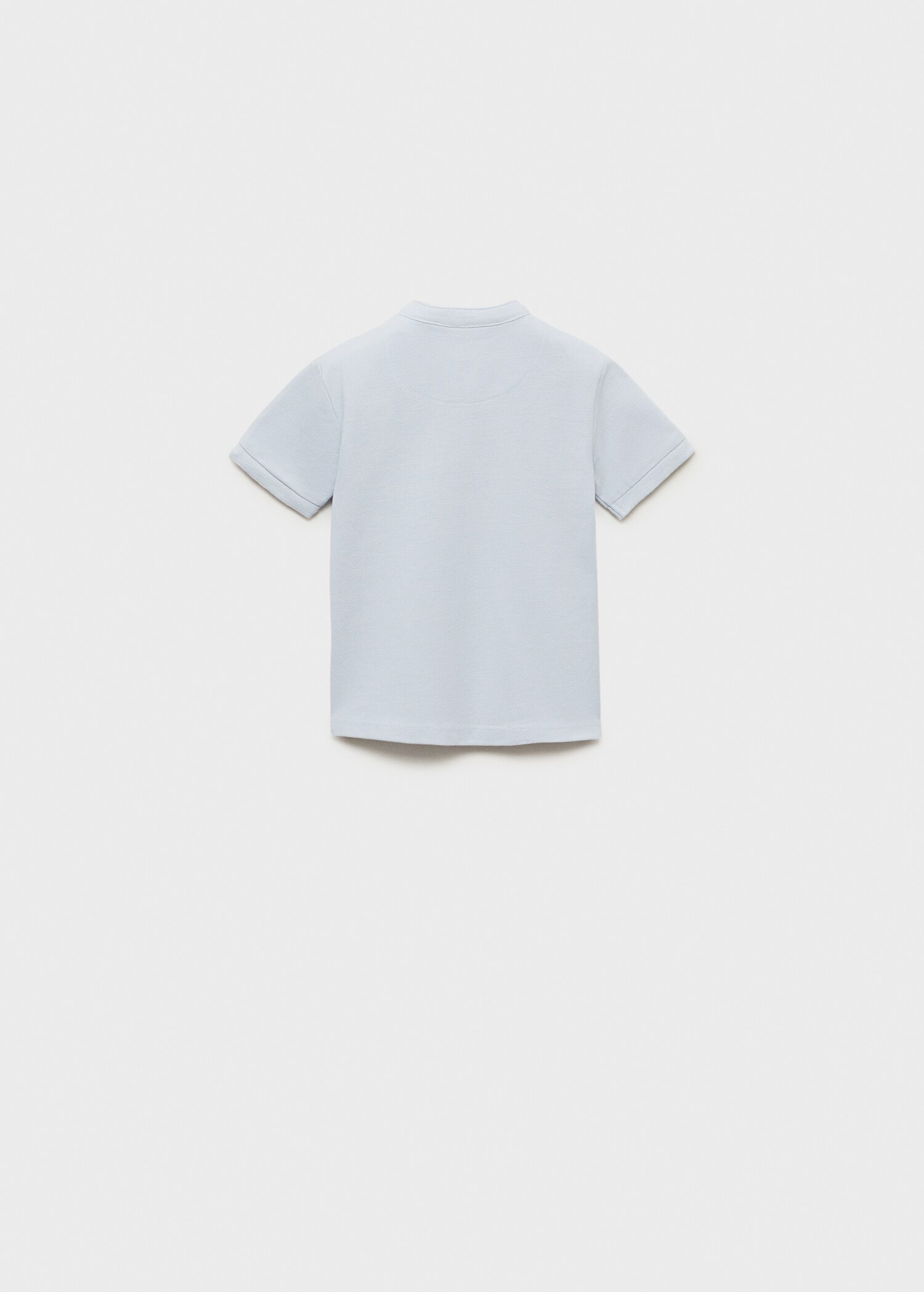 Katoenen poloshirt met maokraag - Achterkant van het artikel