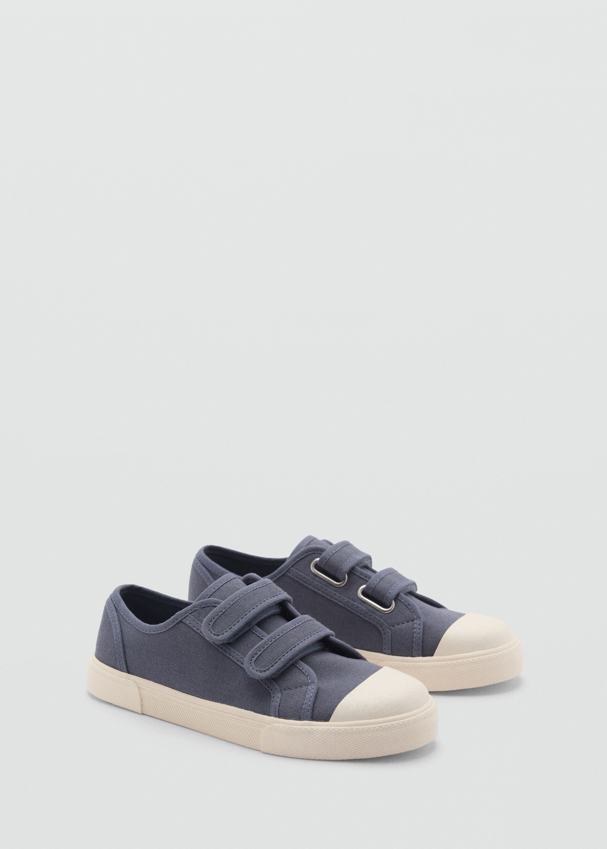 Velcro fastening straps sneakers - Medium plane, Blue. Ref: 87064783-00.