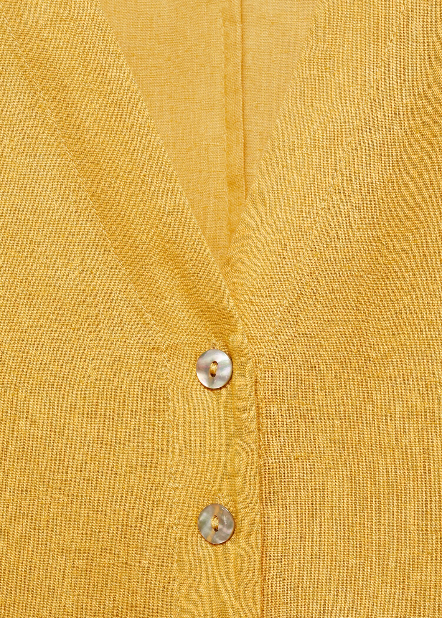 Oversize linen-blend dress - Details of the article 8