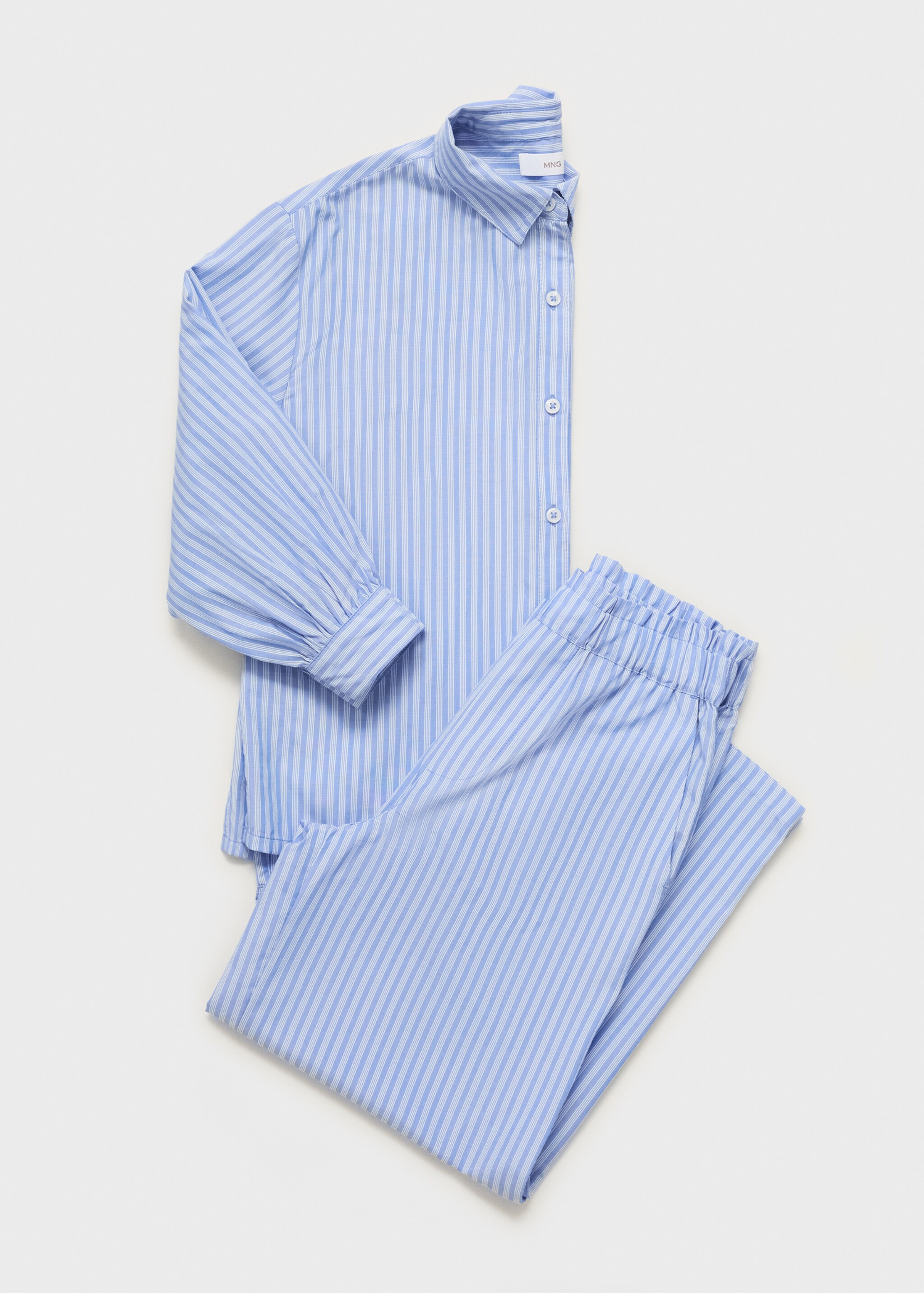 Gestreiftes Hemd - Detail des Artikels 8, Blau. Ref: 87064795-00.