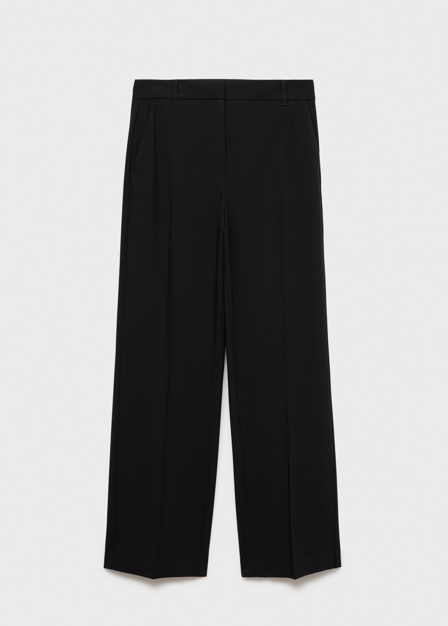 Straight mid-rise trousers - Article without model