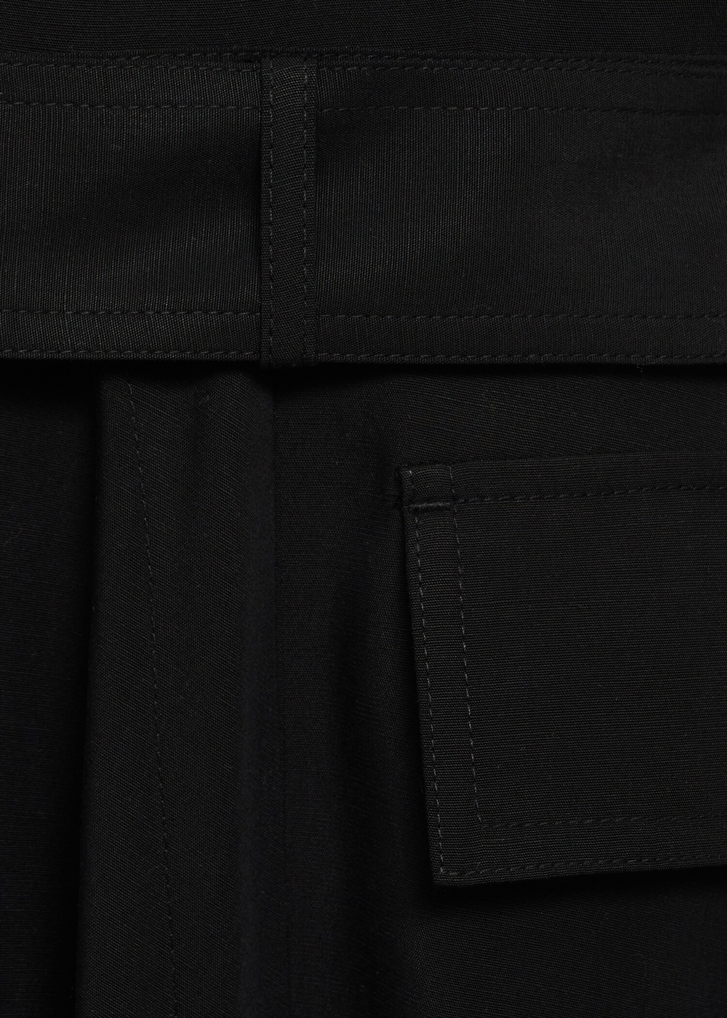 Asymmetrical dress with belt - Details of the article 0