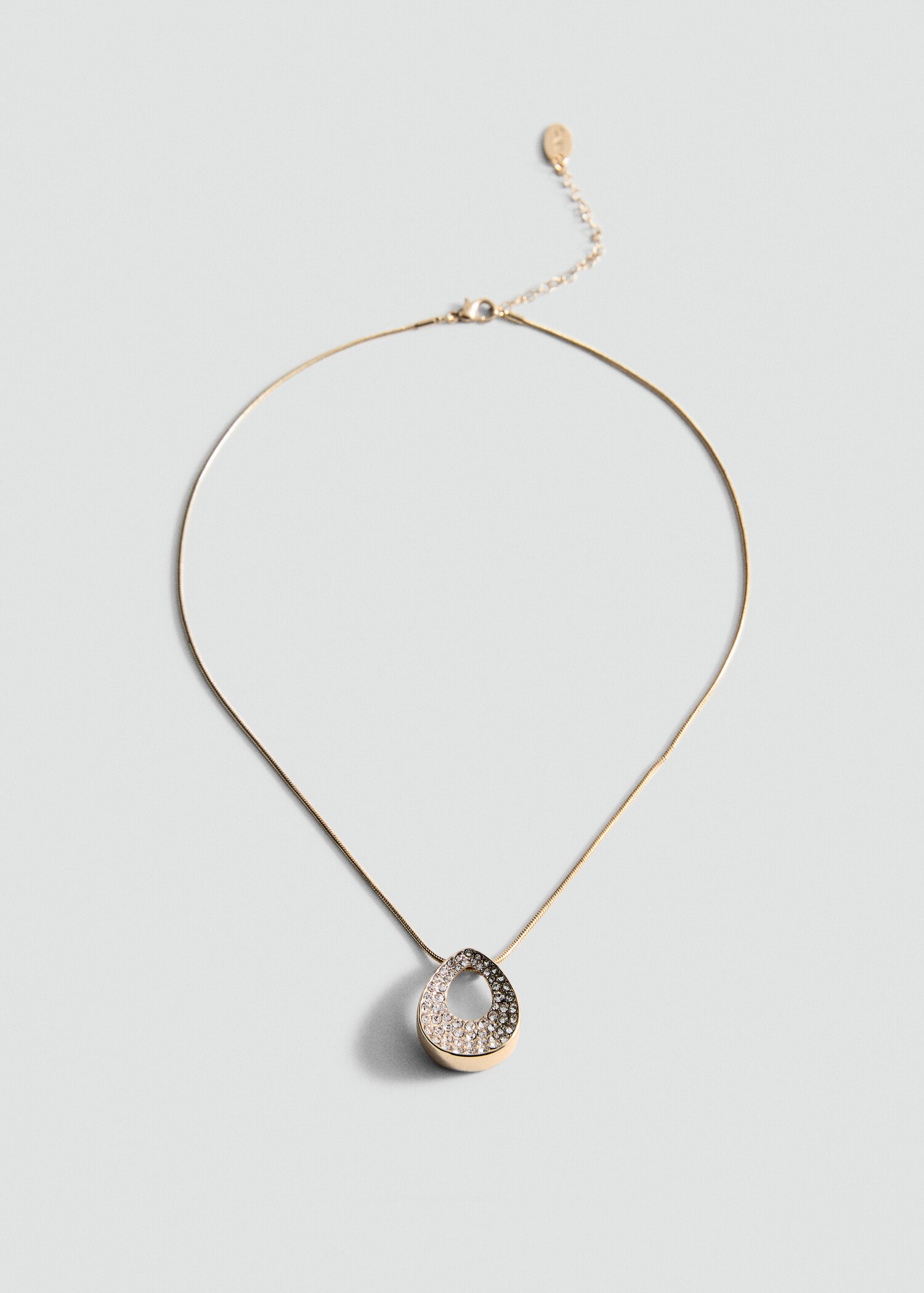 Rhinestone pendant necklace - Article without model