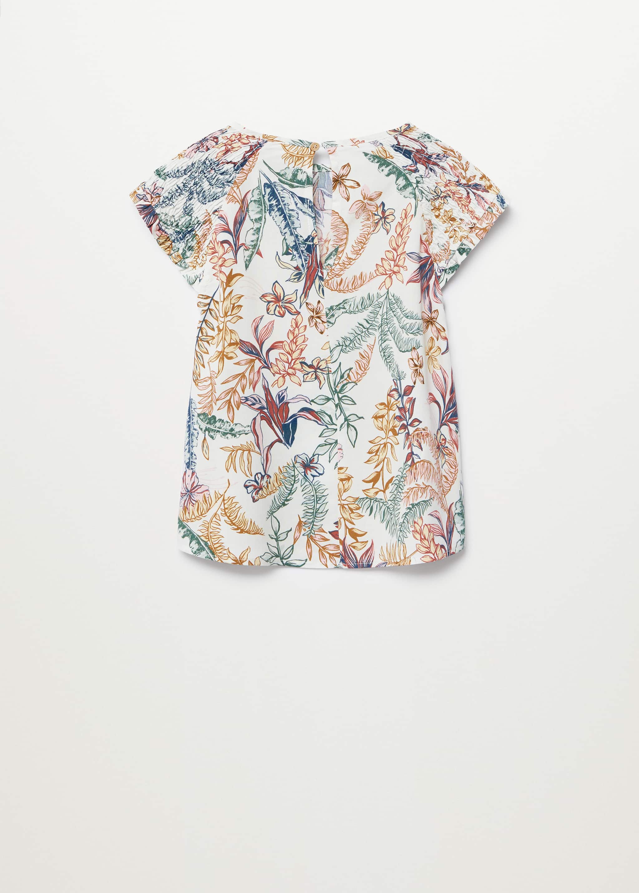 Floral print blouse - Reverse of the article