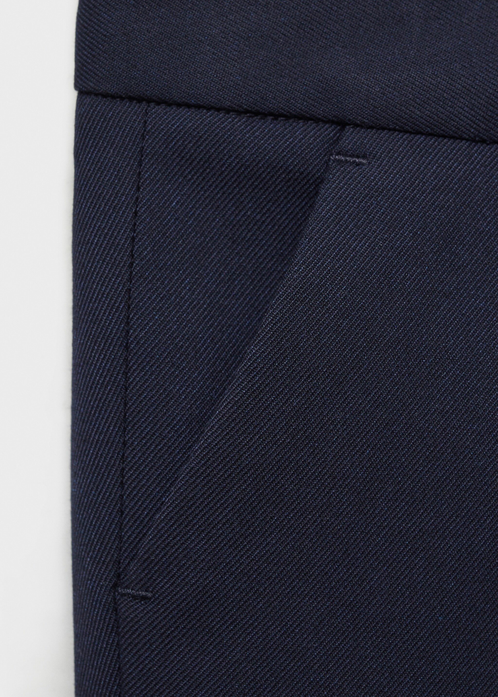 Suit trousers - Details of the article 0, Dark Navy. Ref: 87065137-00.