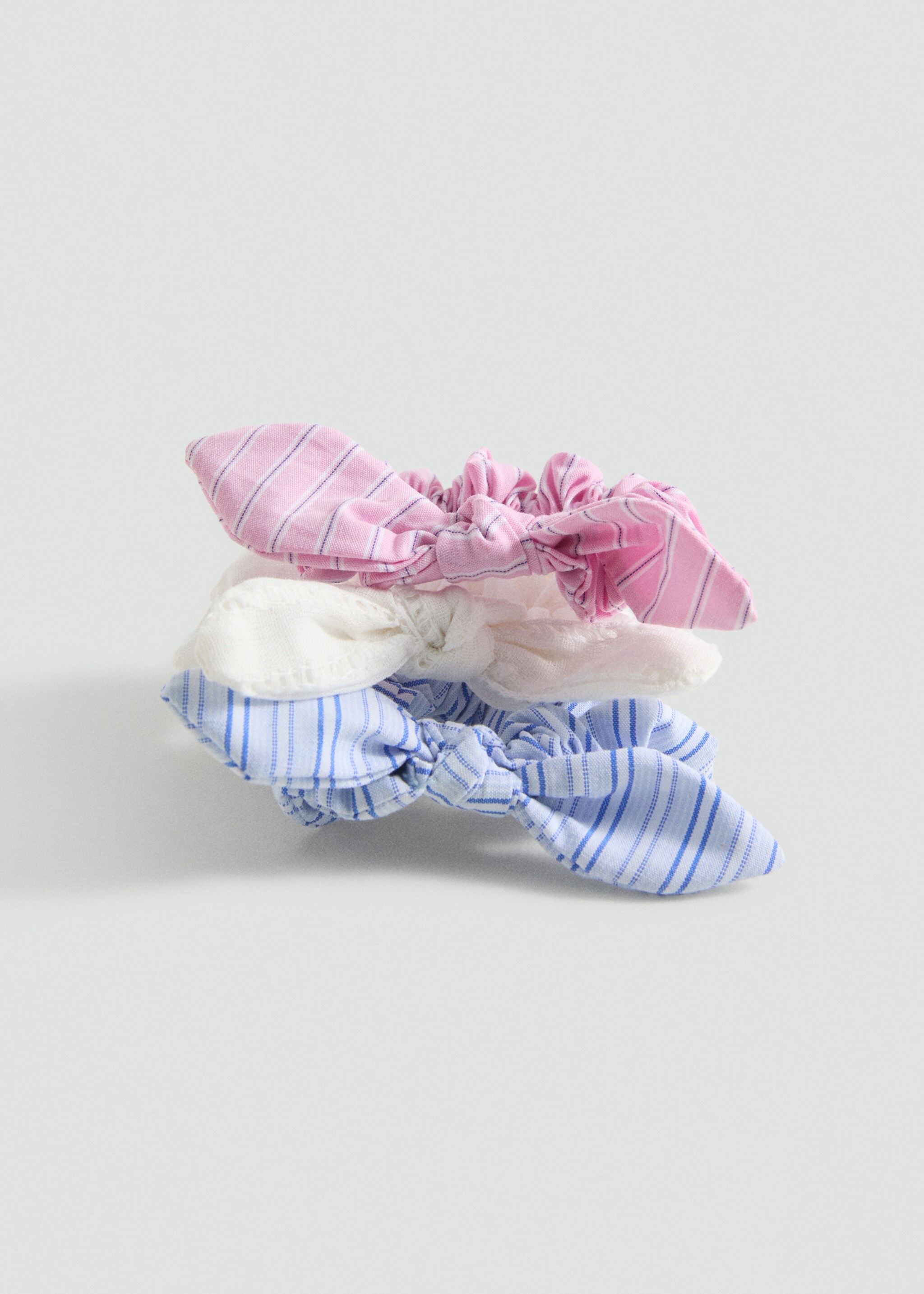 Scrunchies 3 pack - Medium plane, White. Ref: 87065140-00.