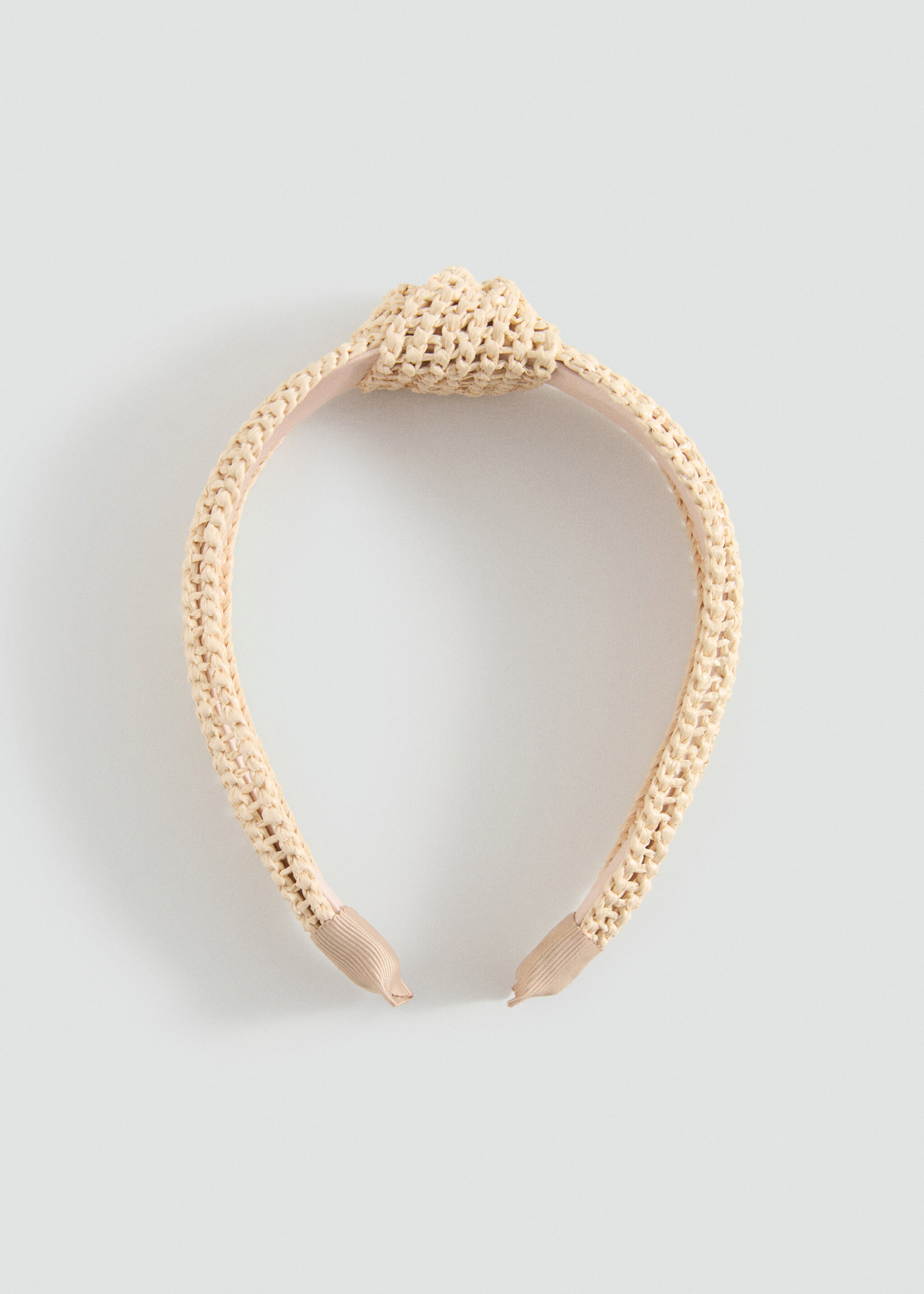 Diadema testurizzato nodo - Articolo senza modello, Sabbia. Ref: 87065141-00.