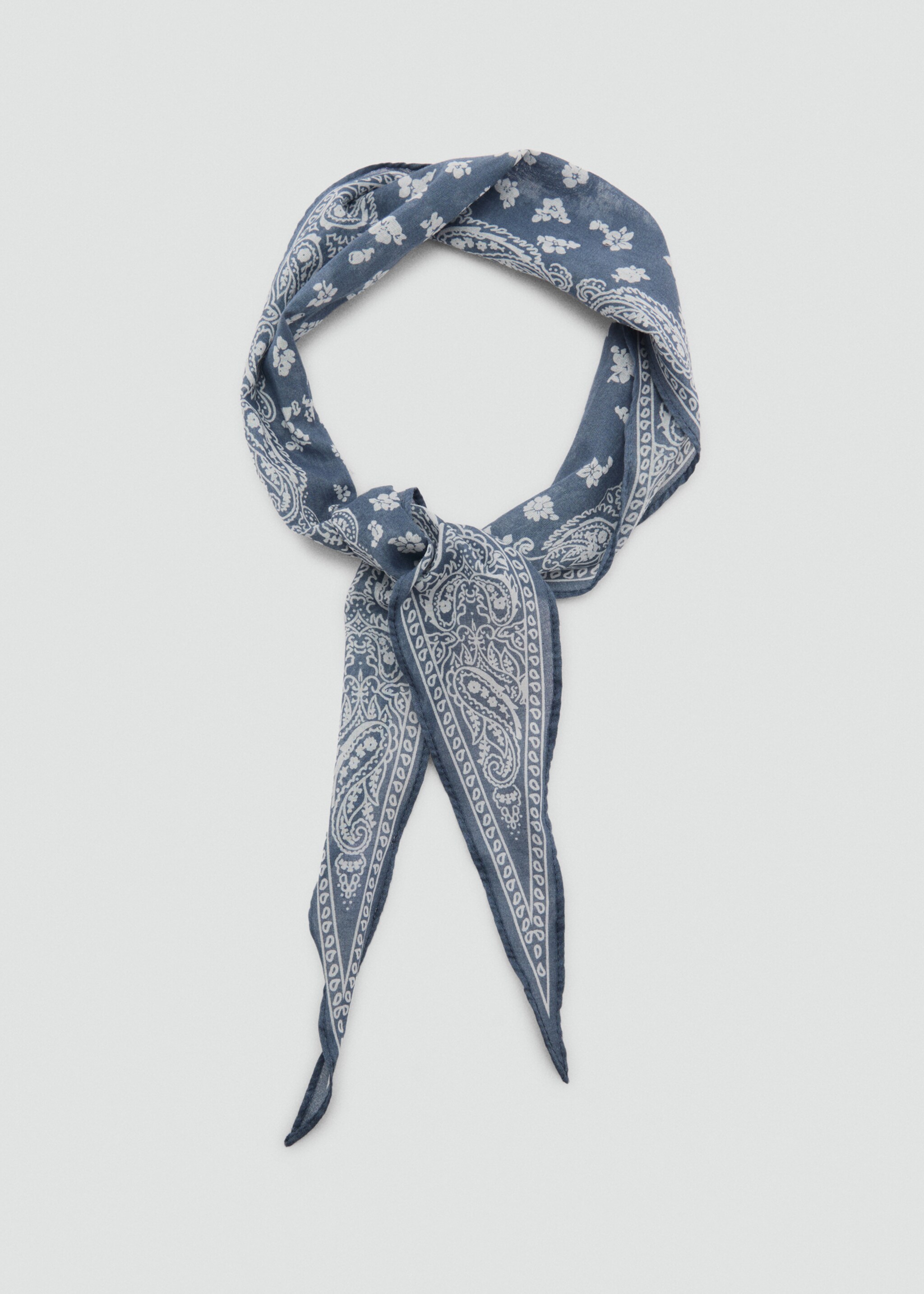 Mocador bandana estampat - Detall de l'article 1, Blau. Ref: 87065142-00.