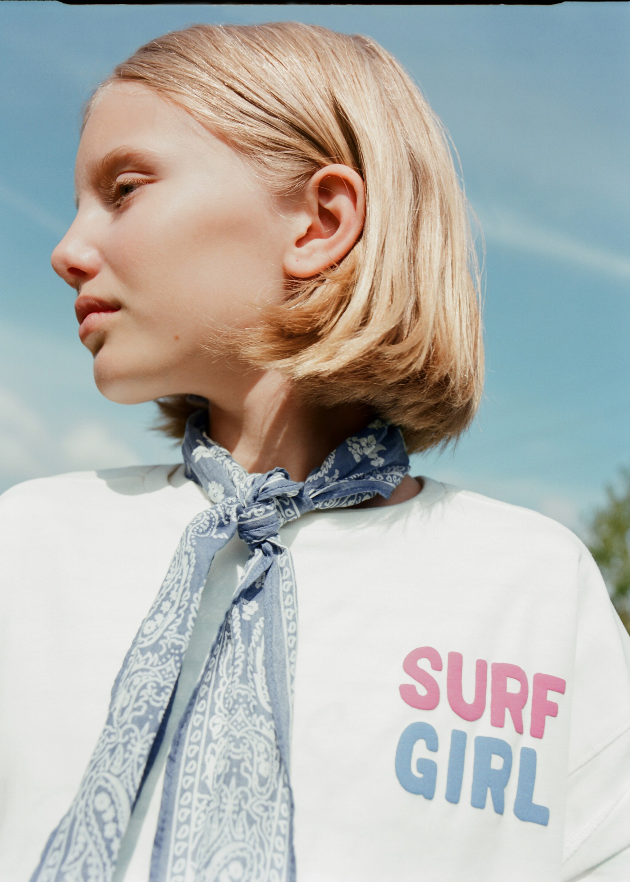 Mocador bandana estampat - Detall de l'article 5, Blau. Ref: 87065142-00.