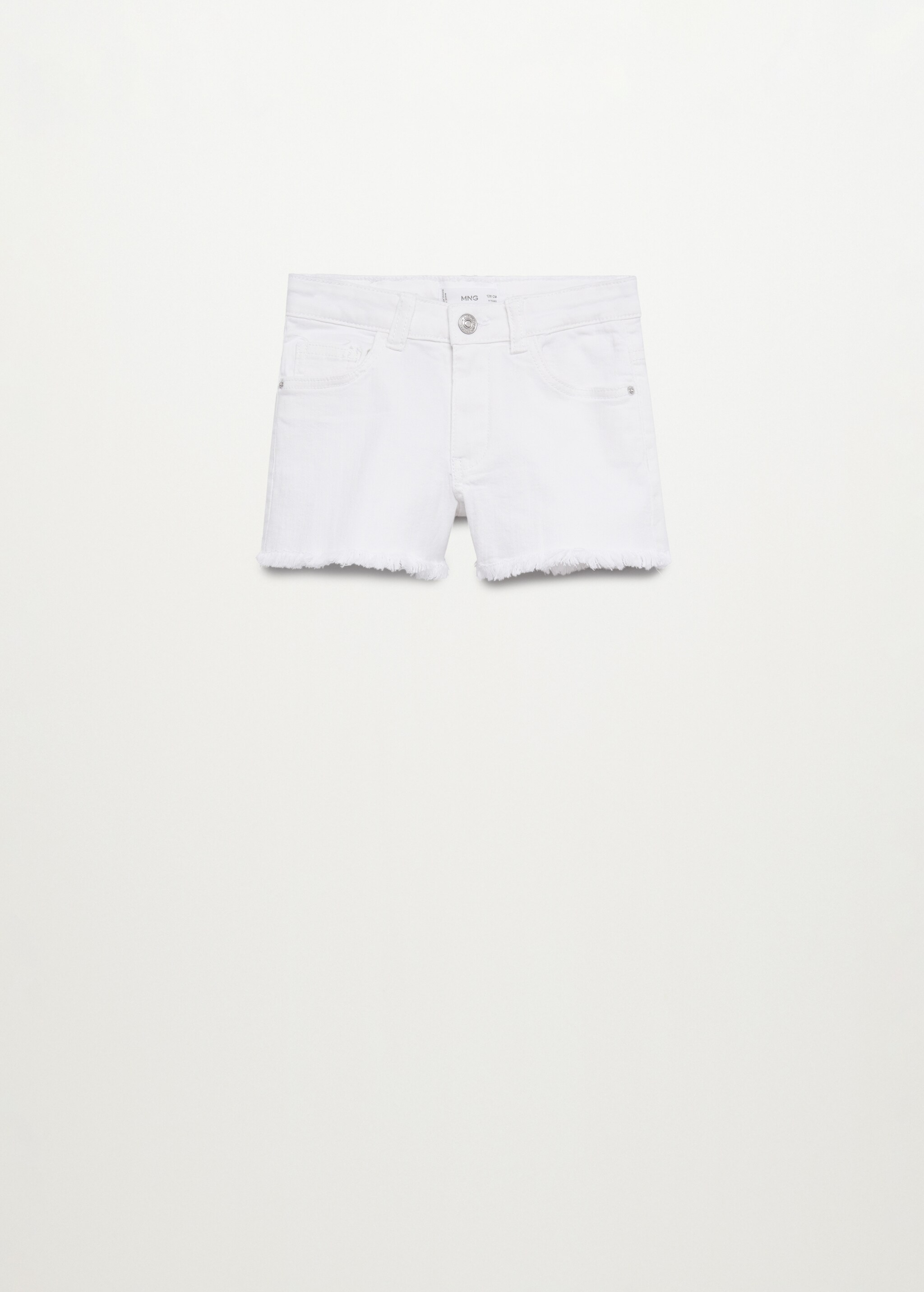 Short denim bajo deshilachado - Artículo sin modelo