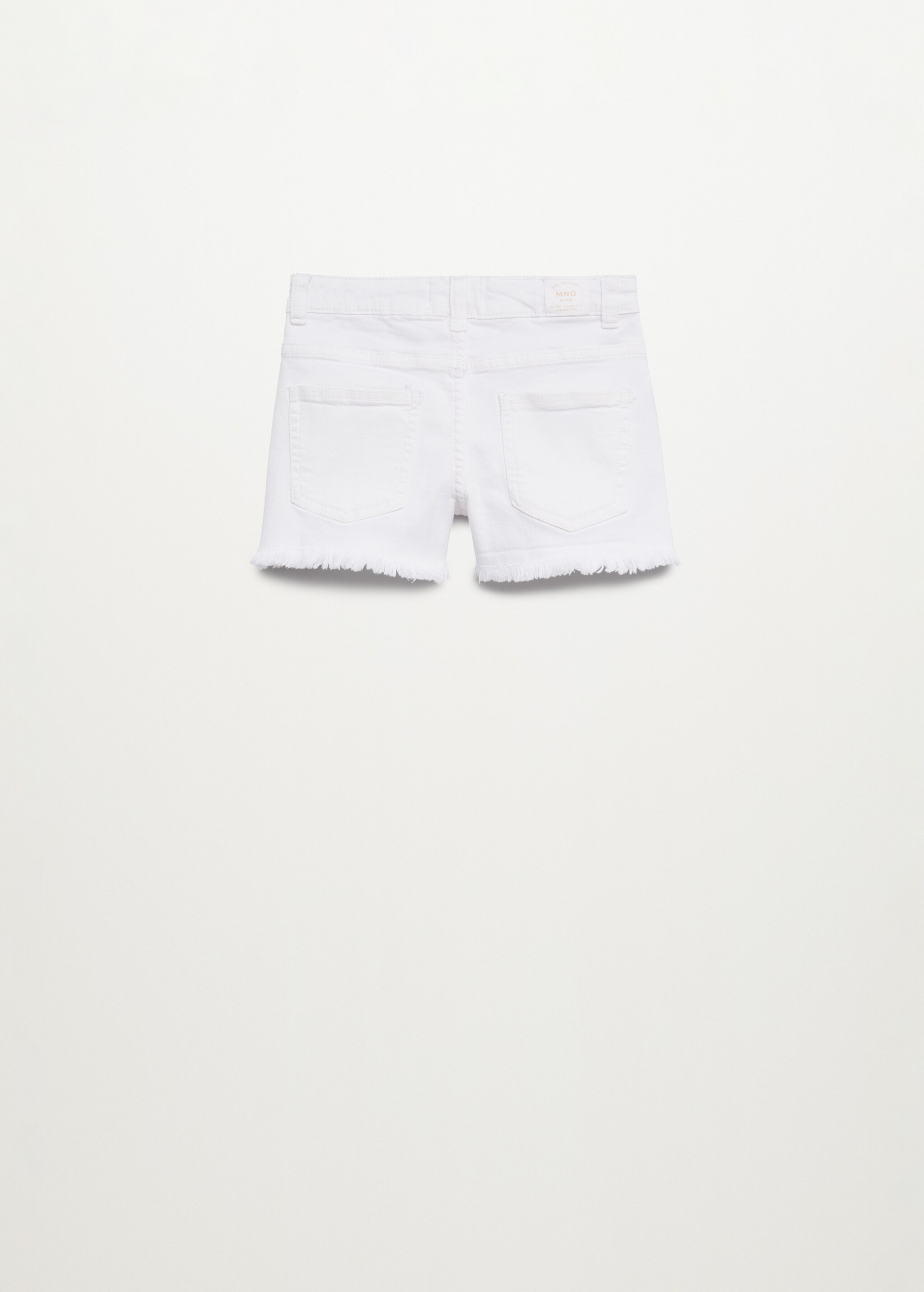 Short denim bajo deshilachado - Reverso del artículo