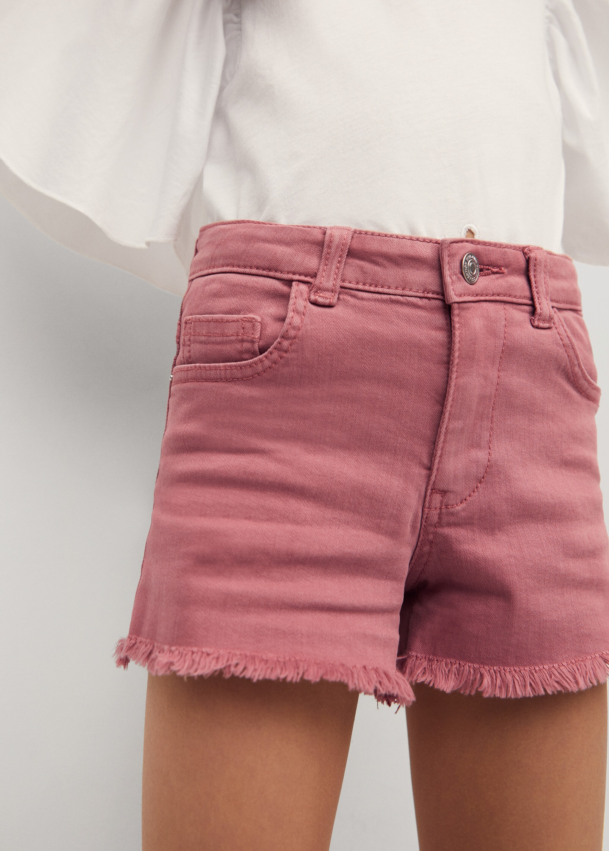 Short denim bajo deshilachado - Detalle del artículo 1
