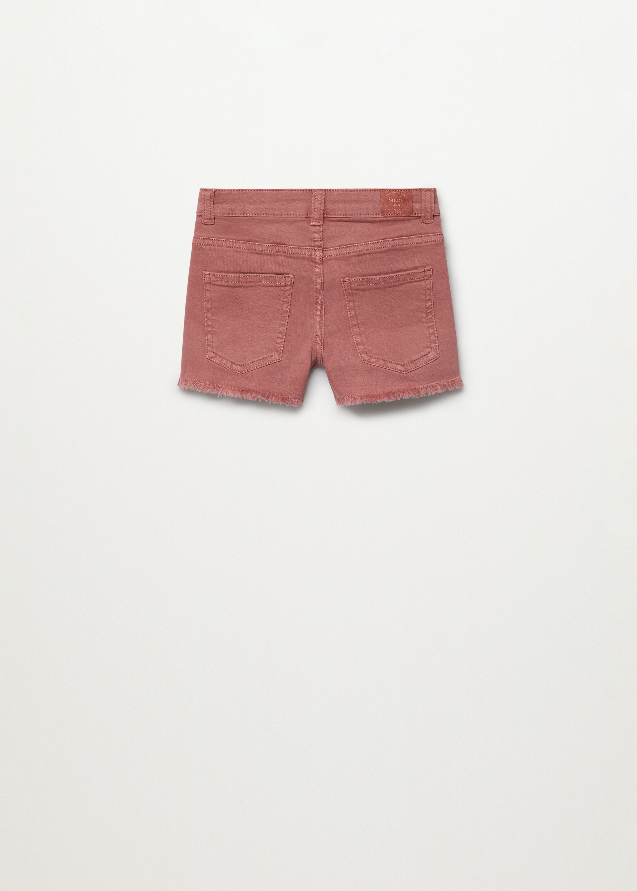 Short denim bajo deshilachado - Reverso del artículo